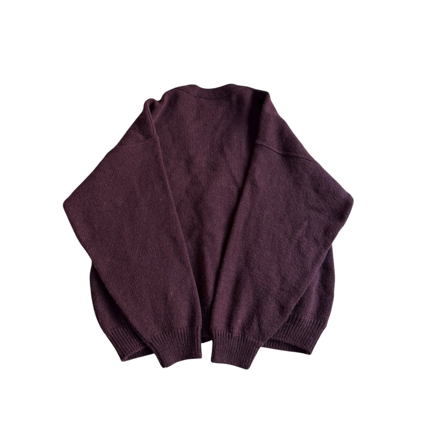 🧶 Cardigan Vintage Burgundy / Dog Embroidery (Mărime 48 - M) - anbracaminte