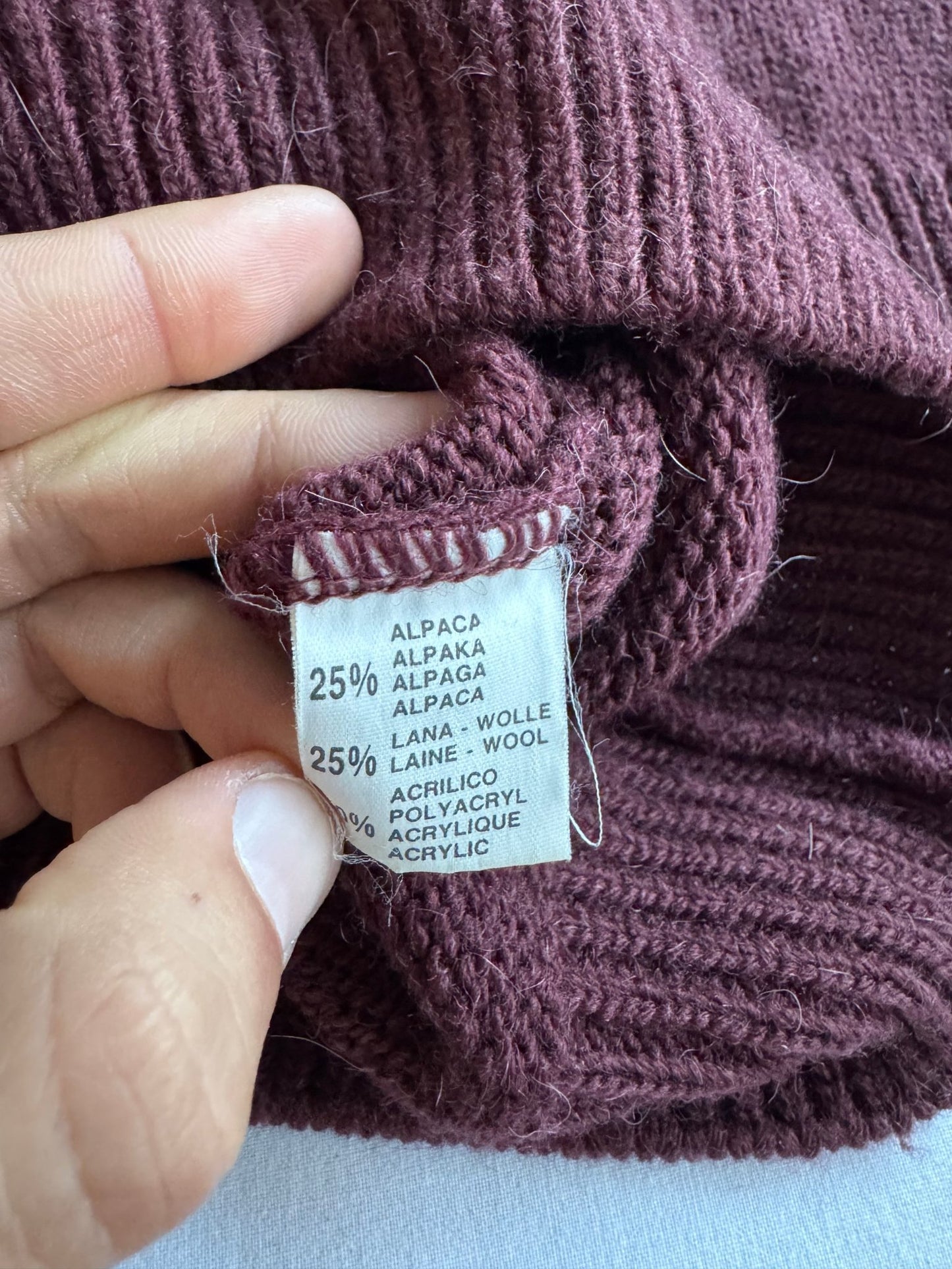 🧶 Cardigan Vintage Burgundy / Dog Embroidery (Mărime 48 - M) - anbracaminte