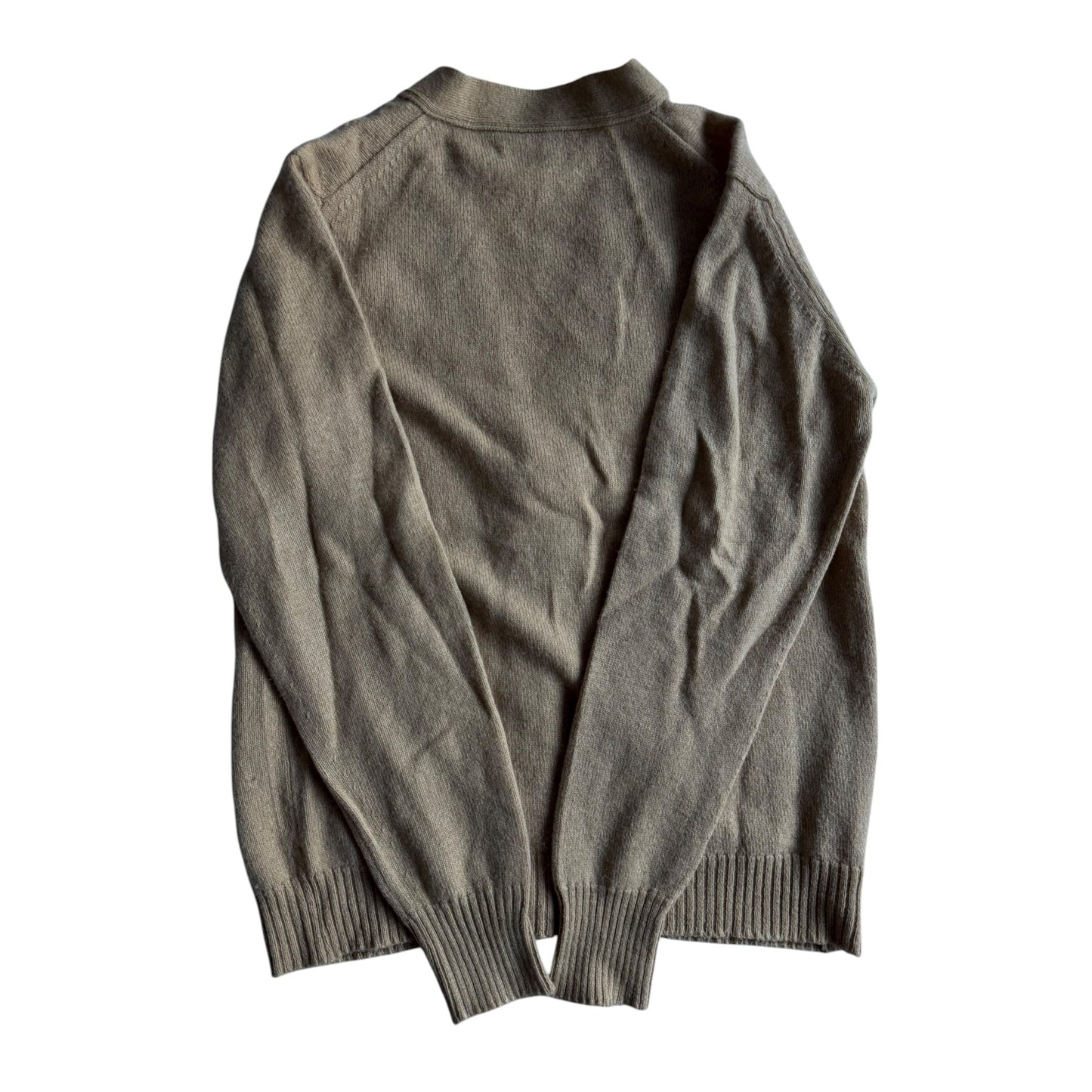 🧶 Cardigan Vintage Camel ’70 / Tricot Scoțian (Mărime M) - anbracaminte