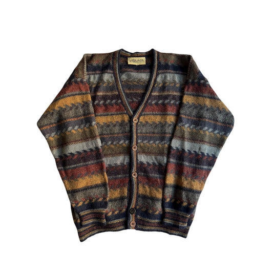 🦙 Cardigan Vintage cu Model Etnic (Mărime aproximativă M barbati) - anbracaminte