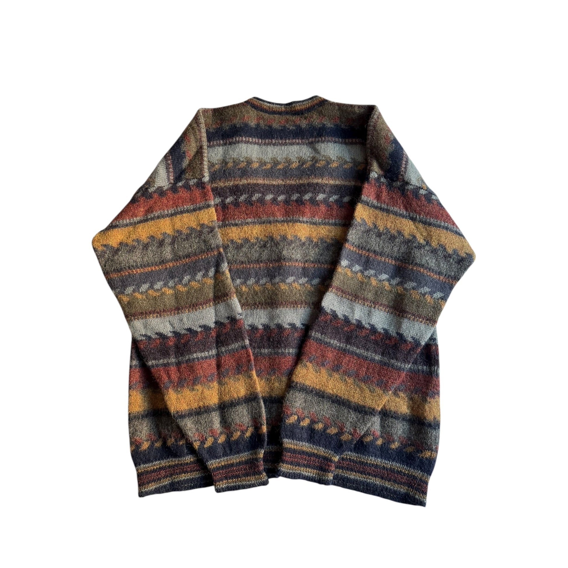 🦙 Cardigan Vintage cu Model Etnic (Mărime aproximativă M barbati) - anbracaminte