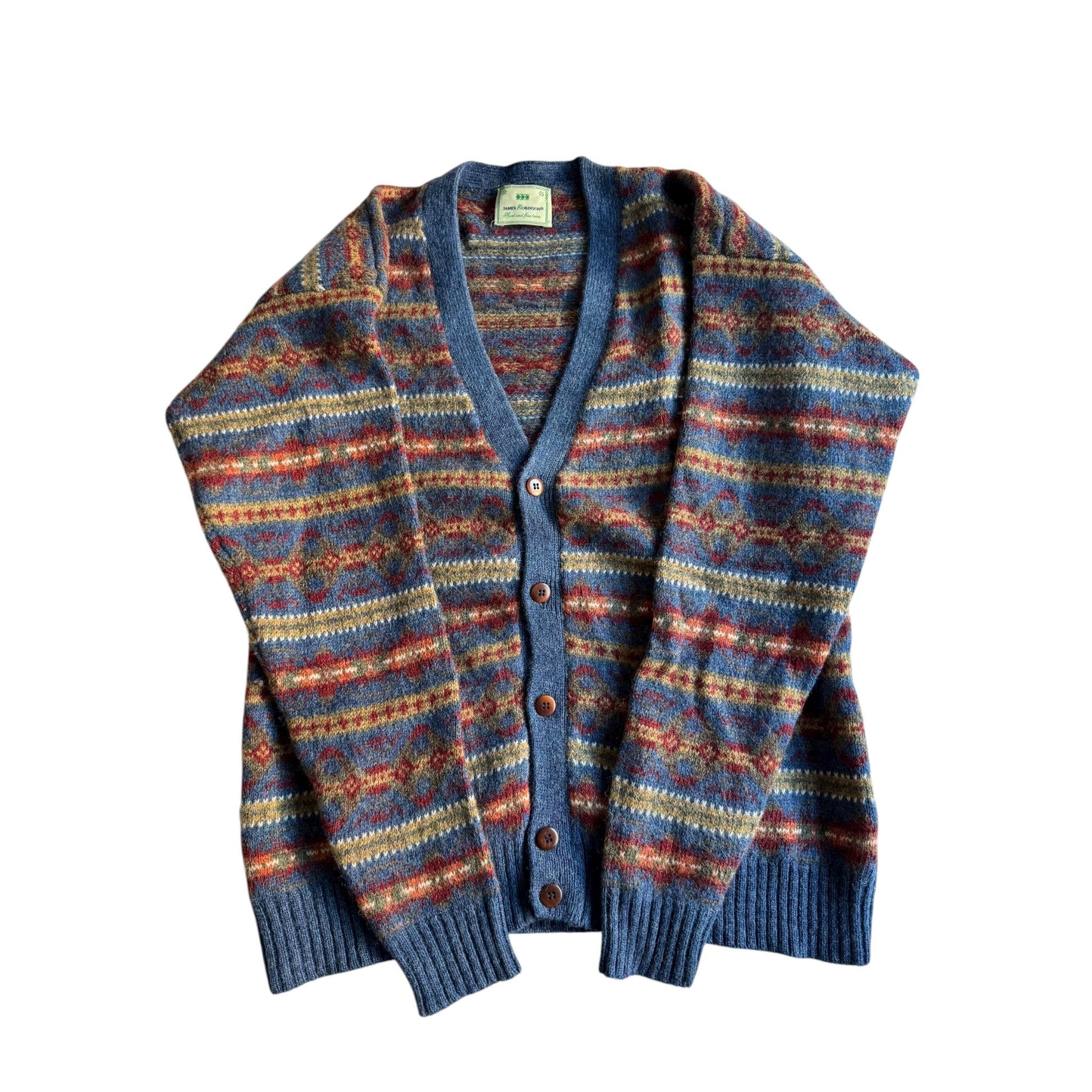 🧶 Cardigan Vintage cu Motive / Tricot (Mărime L) - anbracaminte