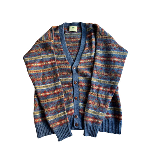 🧶 Cardigan Vintage cu Motive / Tricot (Mărime L) - anbracaminte