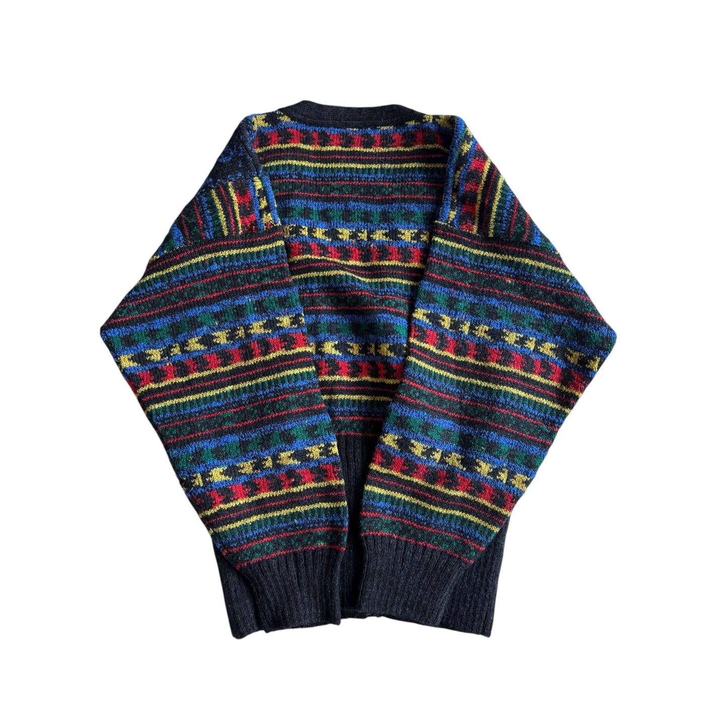 🧶 Cardigan Vintage cu Pattern Etnic / Mărime IT 44 (L Femei) - anbracaminte