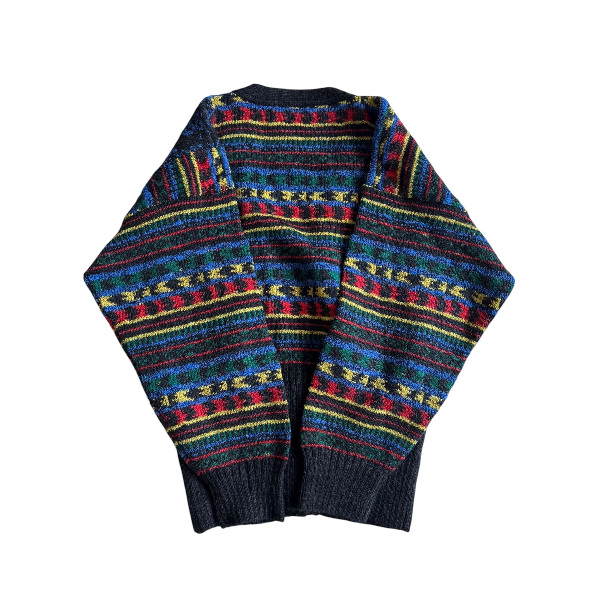 🧶 Cardigan Vintage cu Pattern Etnic / Mărime IT 44 (L Femei) - anbracaminte