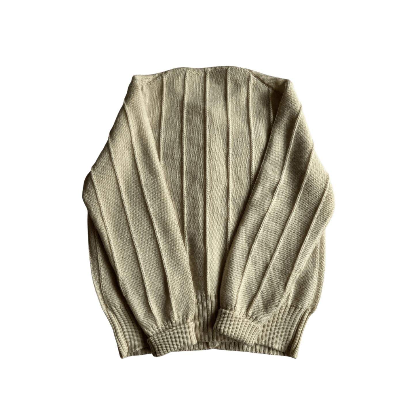 🧶 Cardigan Vintage Damă din Lână Virgină Alb Natural cu Broderie Trandafiri – S / M - anbracaminte