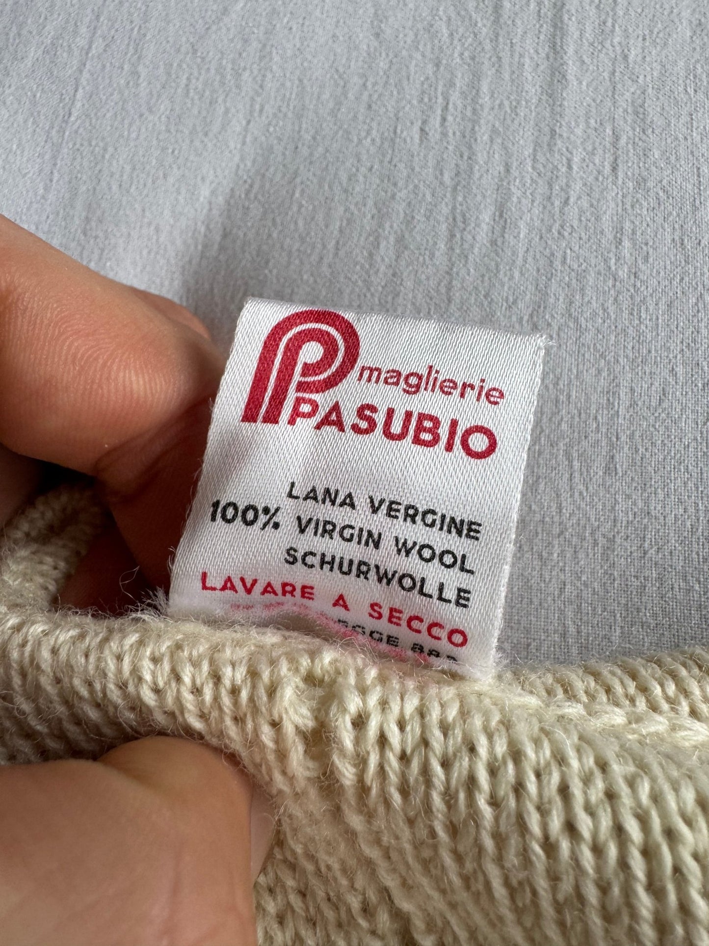 🧶 Cardigan Vintage Damă din Lână Virgină Alb Natural cu Broderie Trandafiri – S / M - anbracaminte