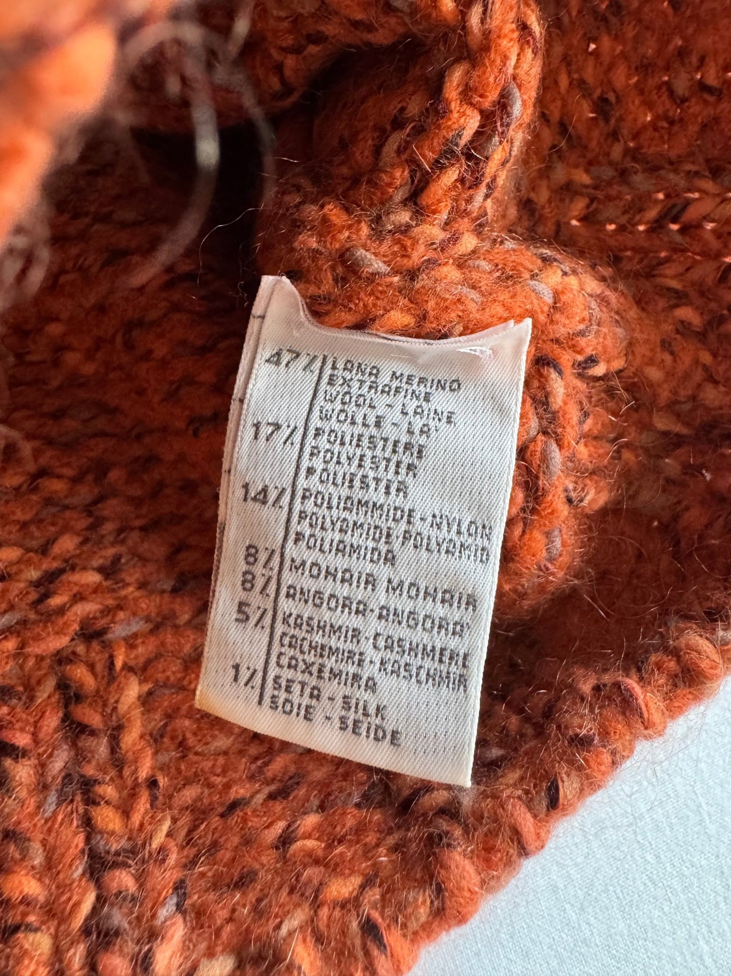 🧶 Cardigan Vintage Damă din Merino Extra Fine, Mohair, Angora, Cașmir și Mătase – M - anbracaminte