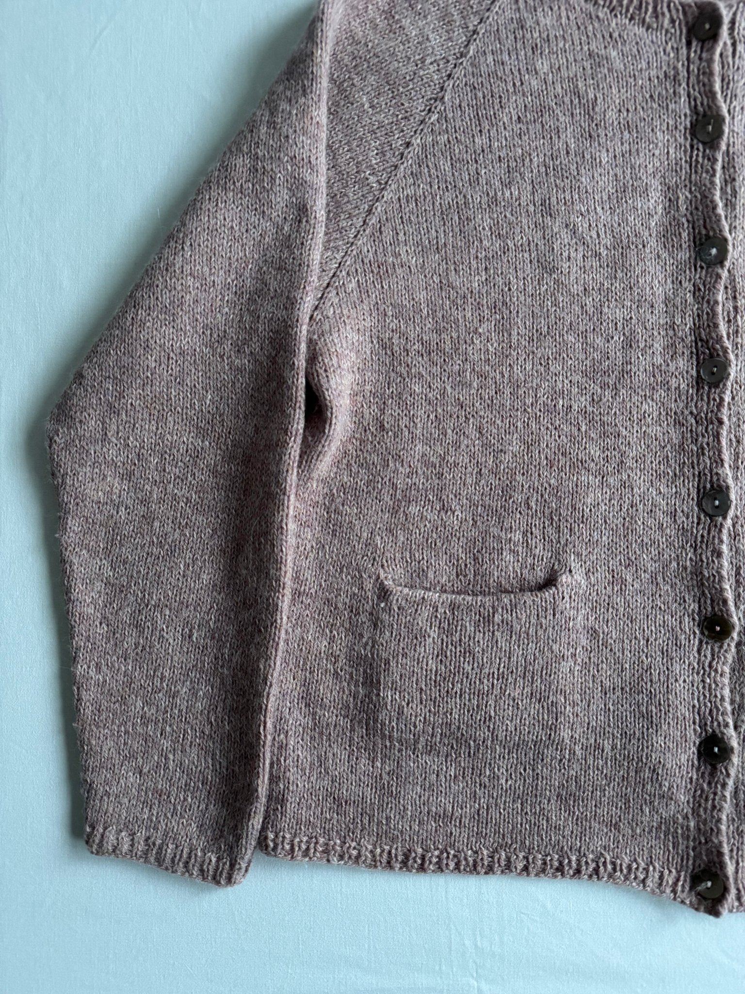 🧶 Cardigan Vintage Damă Mov Pal – Wool / Alpaca Blend - M / L Femei - anbracaminte