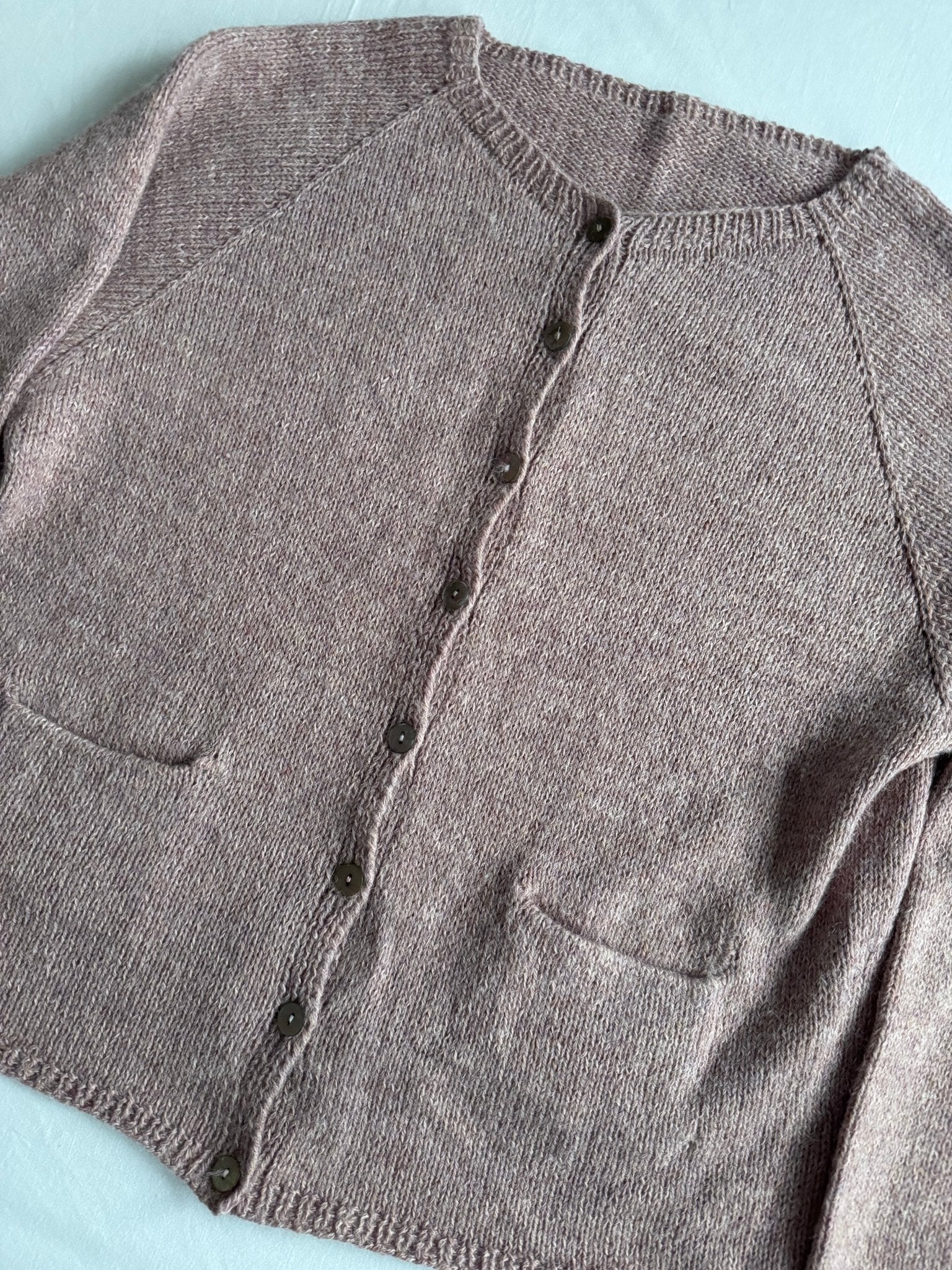 🧶 Cardigan Vintage Damă Mov Pal – Wool / Alpaca Blend - M / L Femei - anbracaminte