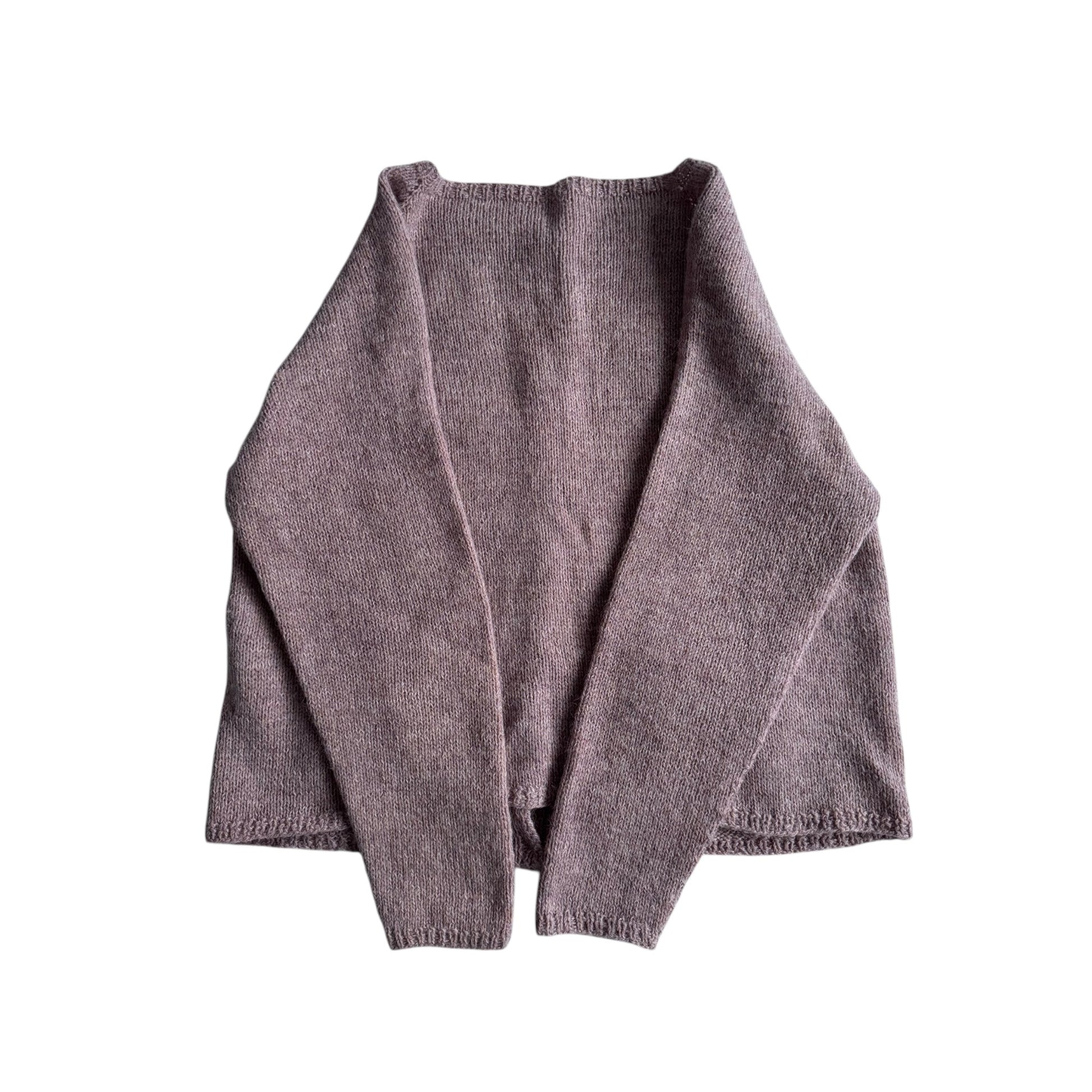 🧶 Cardigan Vintage Damă Mov Pal – Wool / Alpaca Blend - M / L Femei - anbracaminte