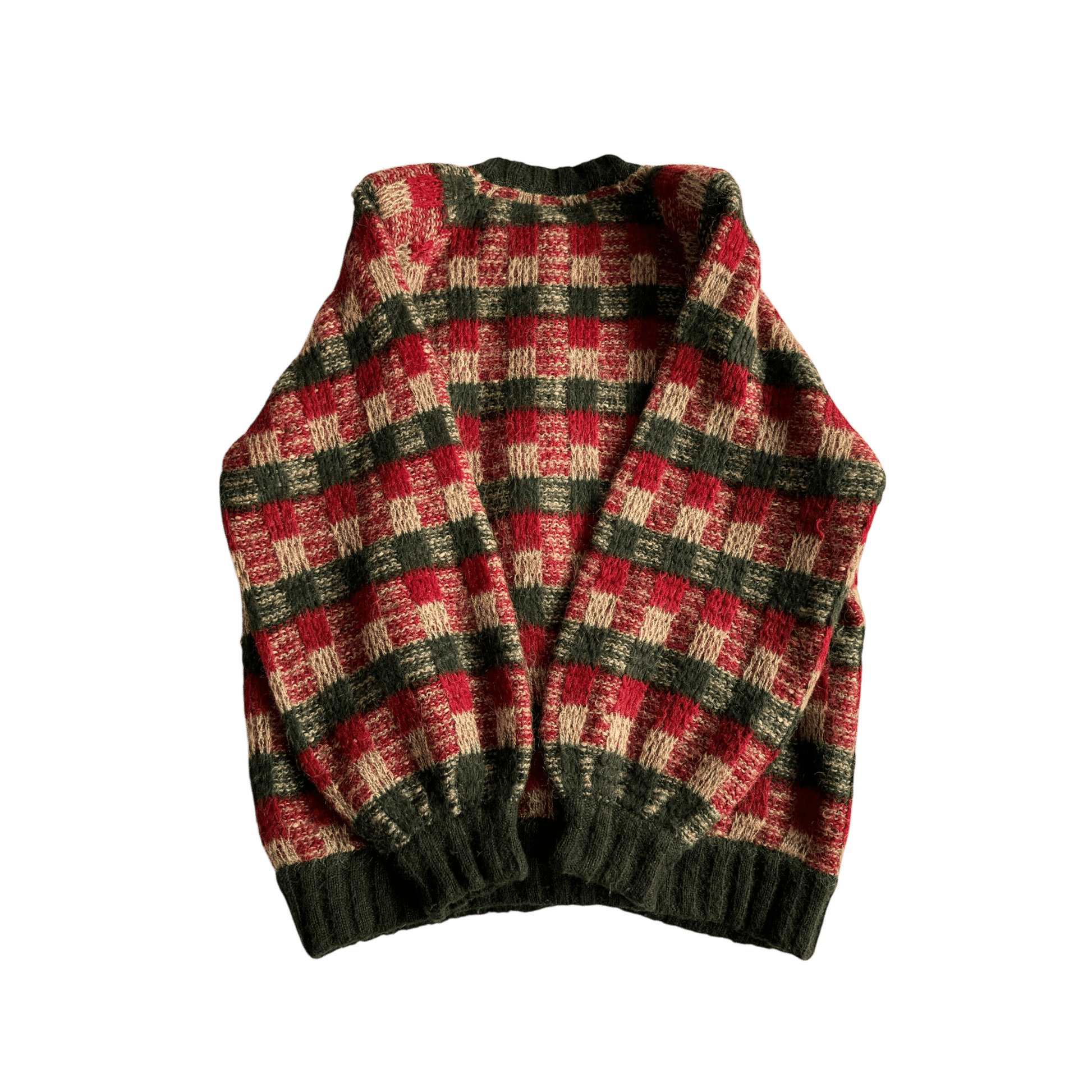 🧶 Cardigan Vintage Damă Texturat din Mohair, Lână și Acril – 40 (L) - anbracaminte