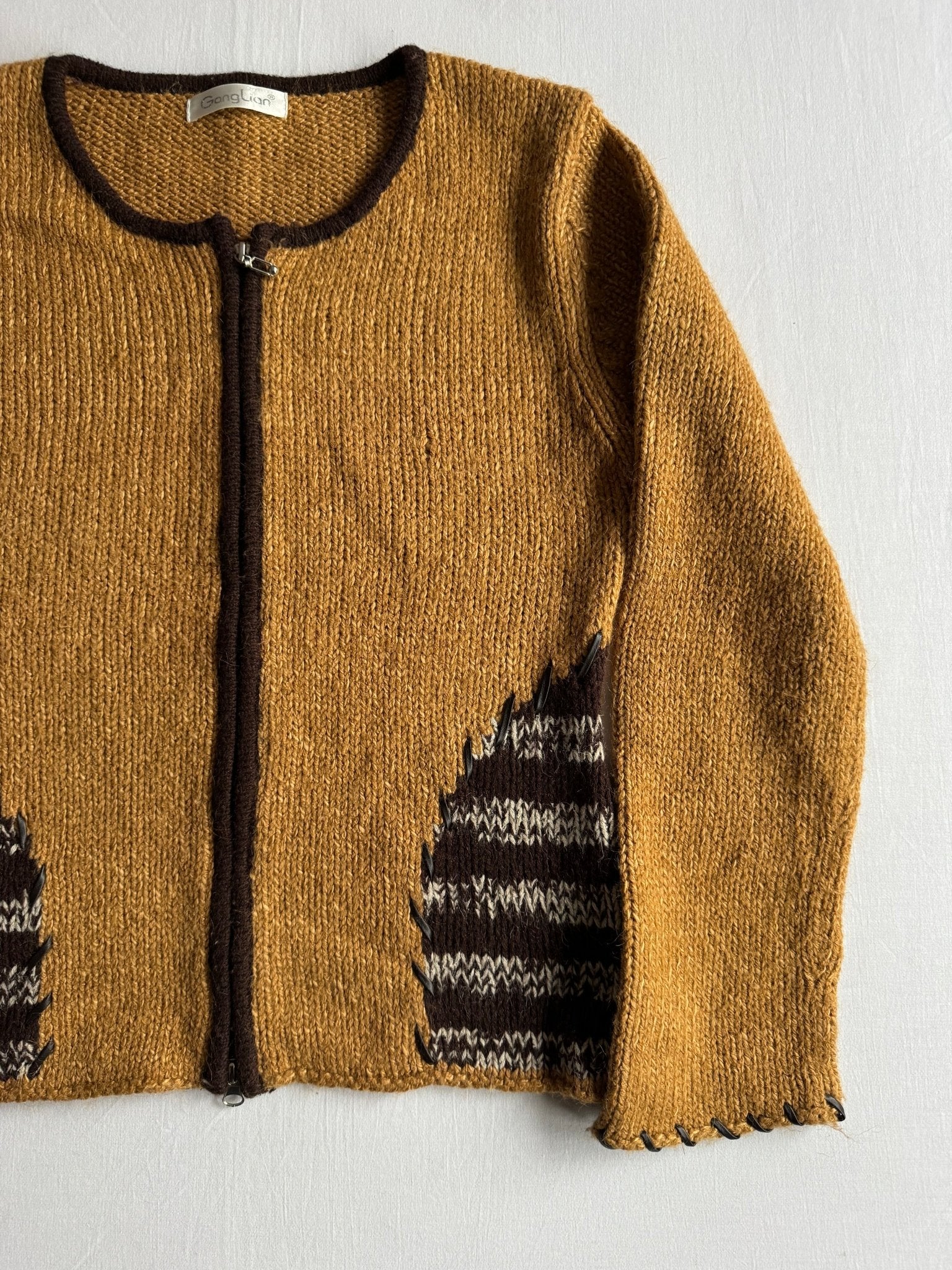 🧶 Cardigan Vintage Damă Tricotat din Lână – Aprox. M/L - anbracaminte