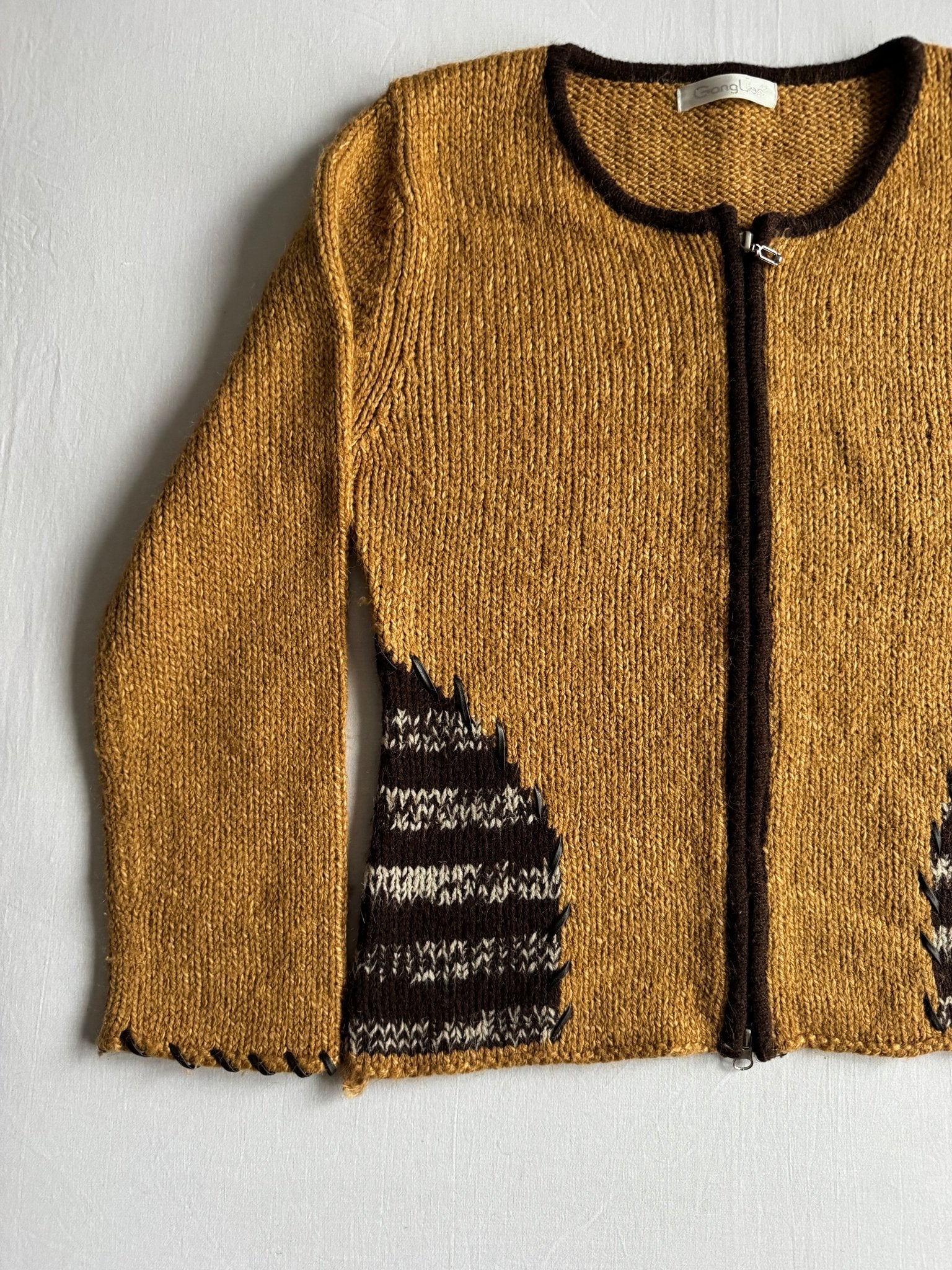 🧶 Cardigan Vintage Damă Tricotat din Lână – Aprox. M/L - anbracaminte