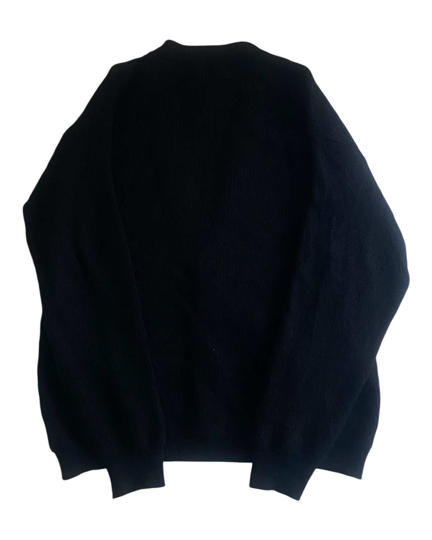 Cardigan Vintage Ferrari – Negru – Lână Virgina & Acril – Made in Italy – Mărime L - anbracaminte