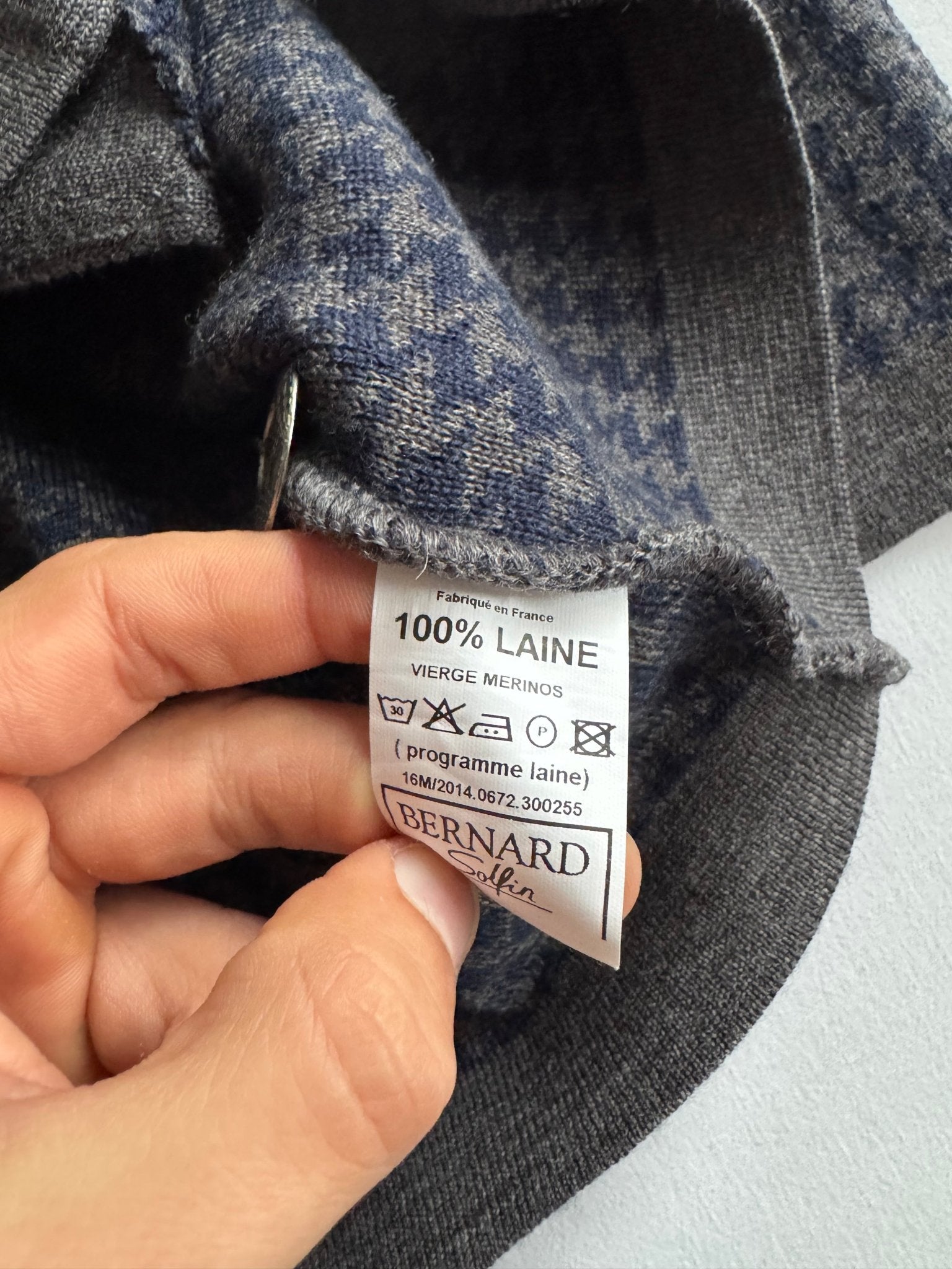 🧶 Cardigan Vintage Houndstooth din Lână Merinos – Mărime M Femei - anbracaminte