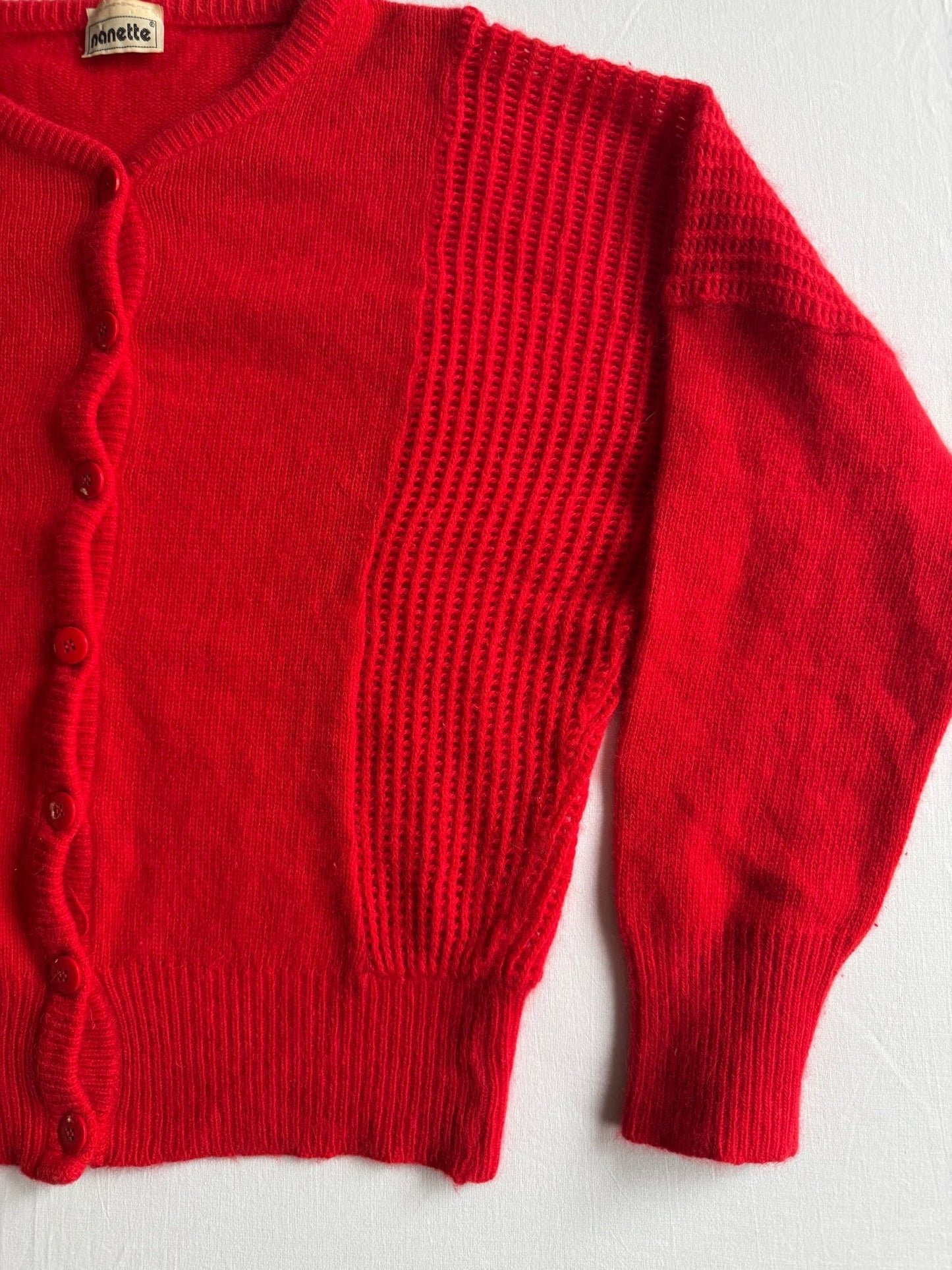 🍒 Cardigan Vintage Nanette din Cașmir – Mărime M Femei - anbracaminte