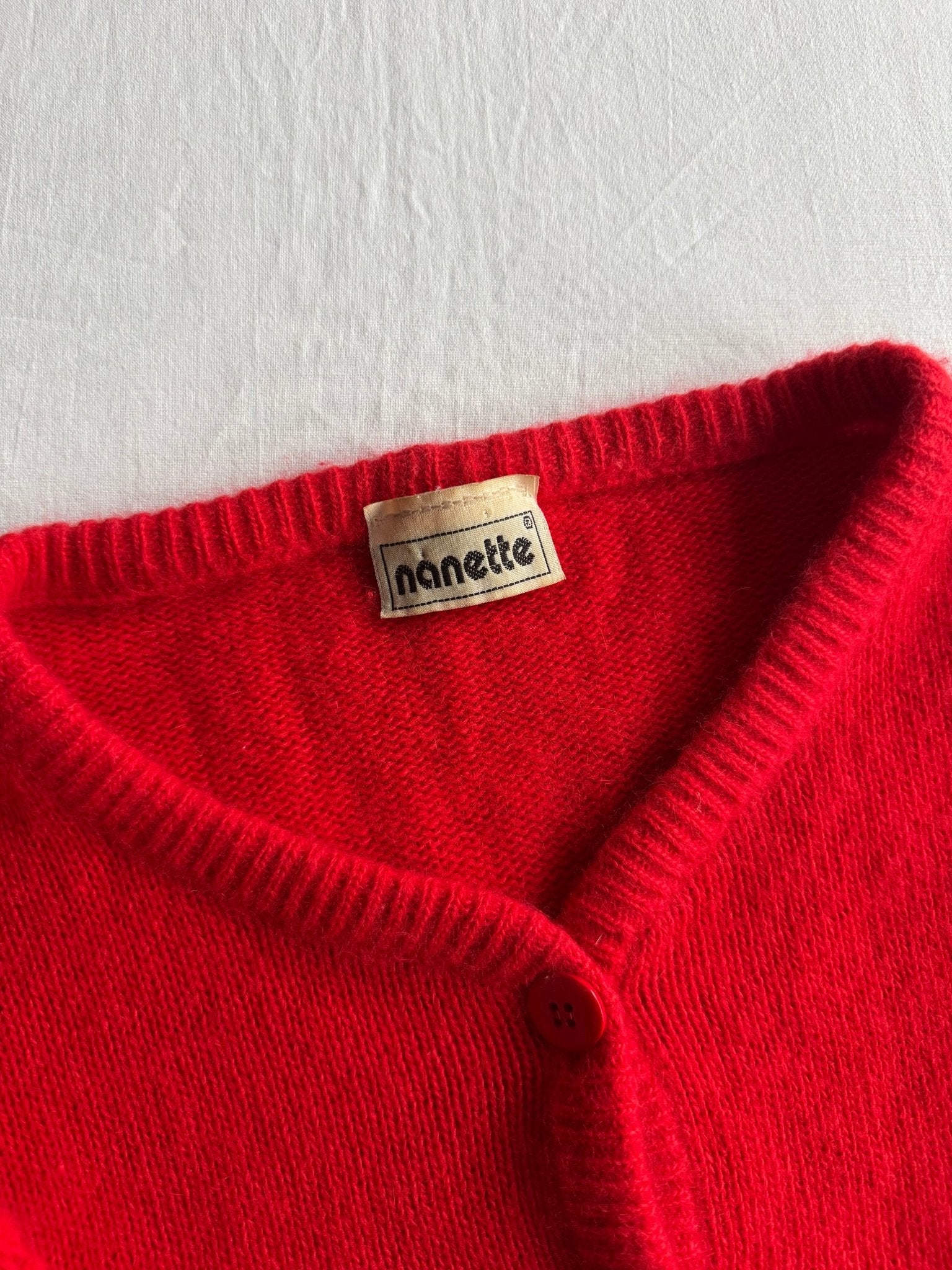 🍒 Cardigan Vintage Nanette din Cașmir – Mărime M Femei - anbracaminte