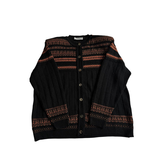 🧶 Cardigan Vintage Negru – Femei L - anbracaminte
