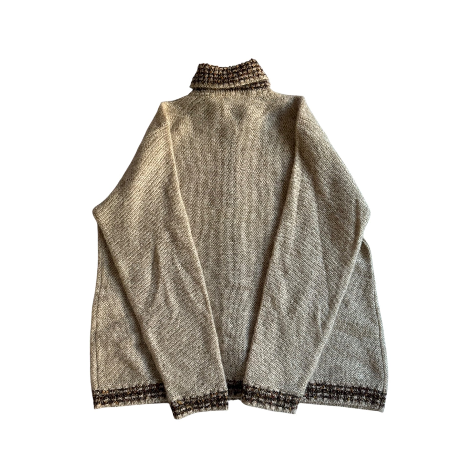 🧶 Cardigan Vintage Oatmeal / Super Kid Mohair Blend (Mărime 50 - L) - anbracaminte