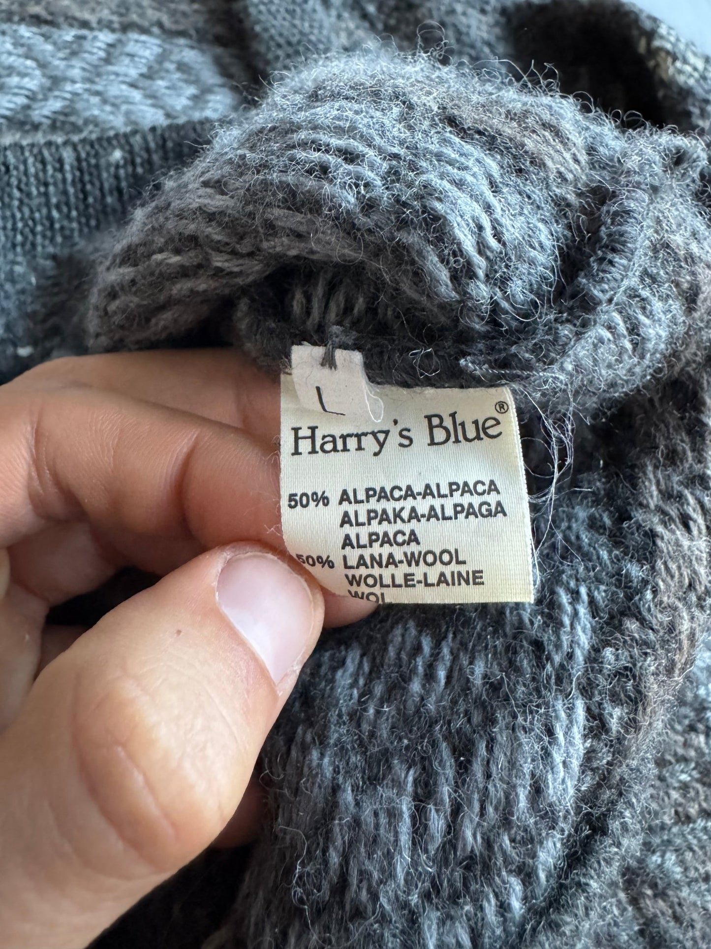 🧶 Cardigan Vintage Texturat Fuzzy / Tricot Pufos (Mărime L) - anbracaminte