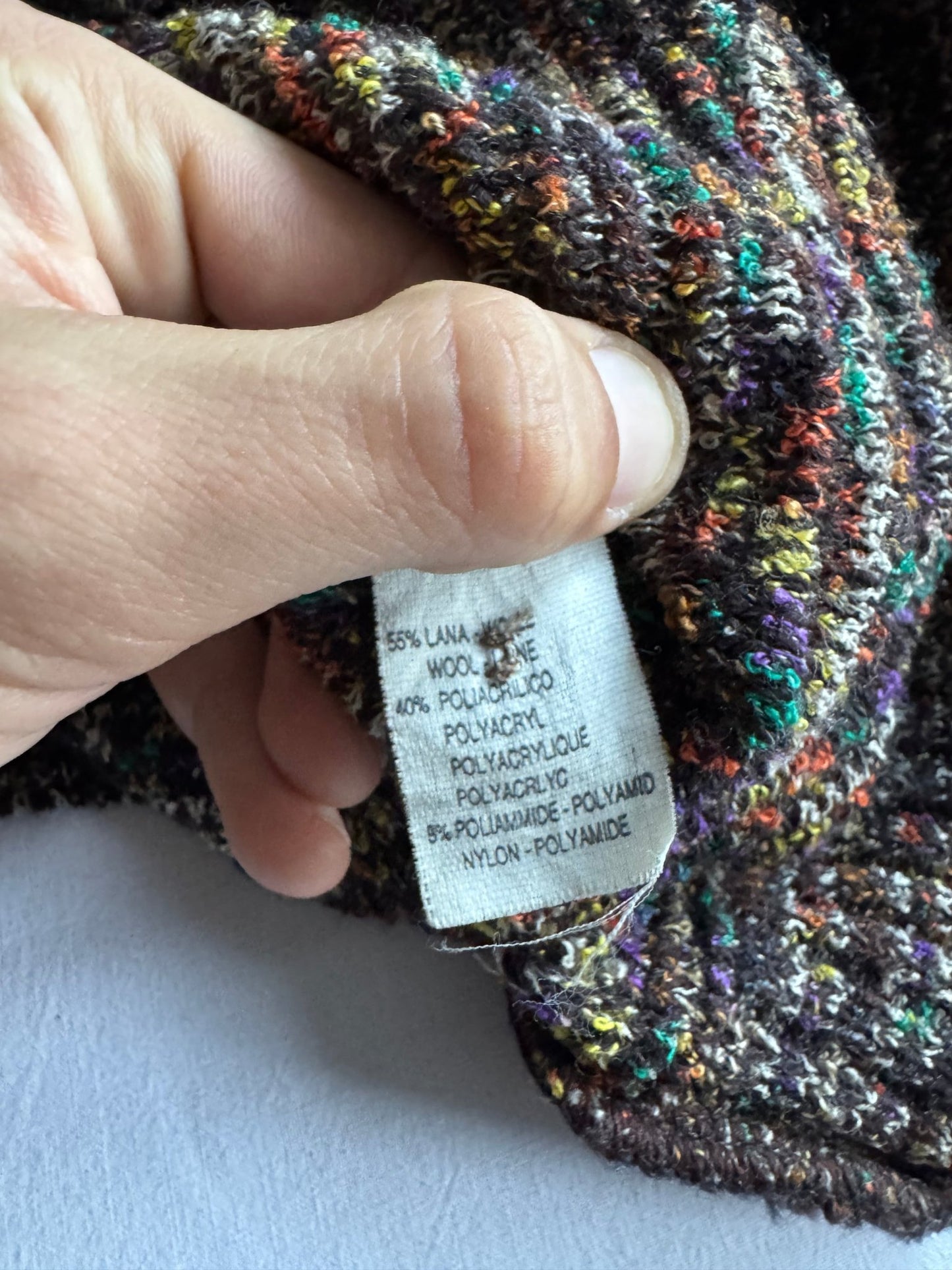 🧶 Cardigan Vintage Texturat / Tricot Italian (Mărime 52 - XL) - anbracaminte