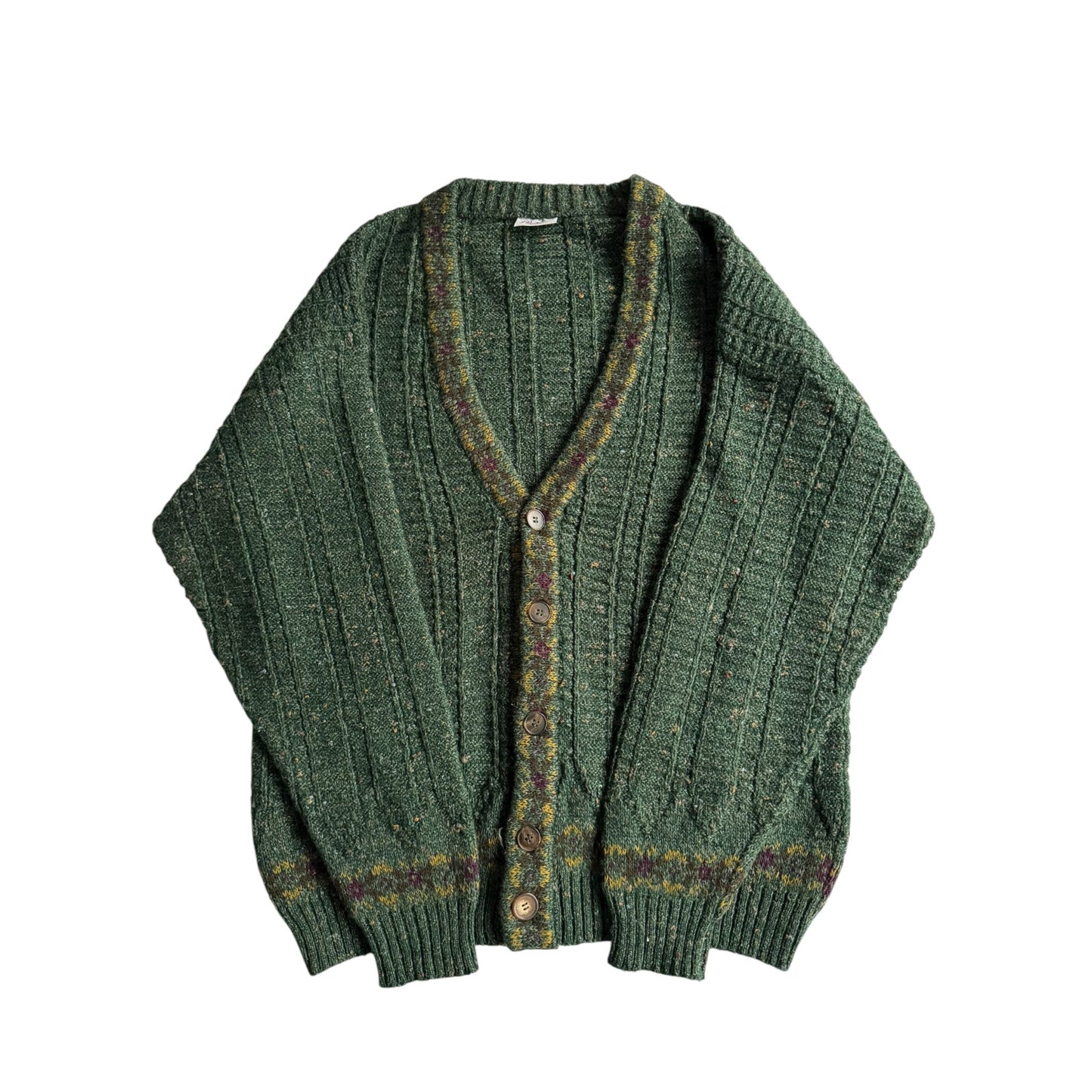 🧶 Cardigan Vintage Verde / Tricot (Mărime M) - anbracaminte