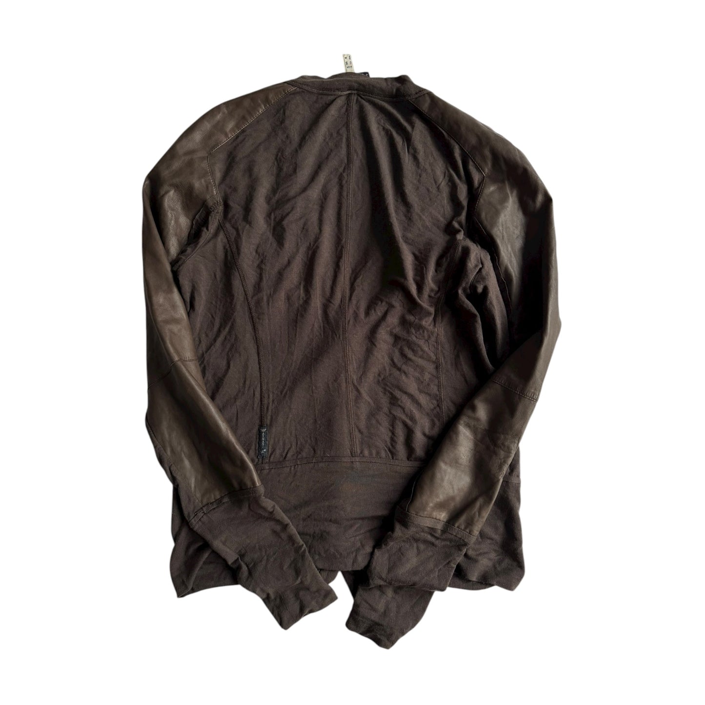 🦅 Cardigan Y2K Armani / Maro - Piele şi modal (Women’s EU 44) - anbracaminte