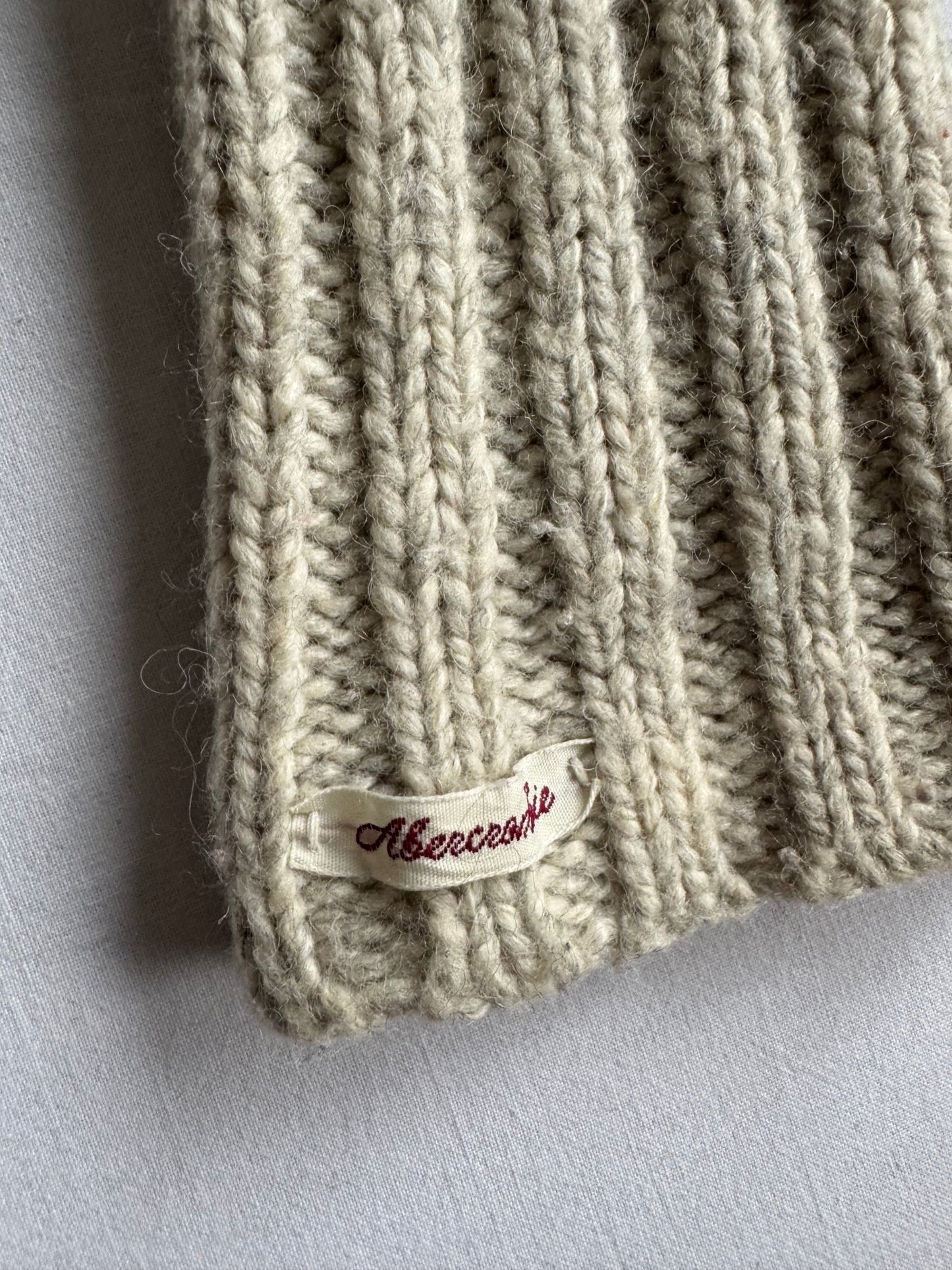 🧶 Cardigan Y2K Damă Abercrombie & Fitch Cable Knit din Lambswool Blend – M - anbracaminte