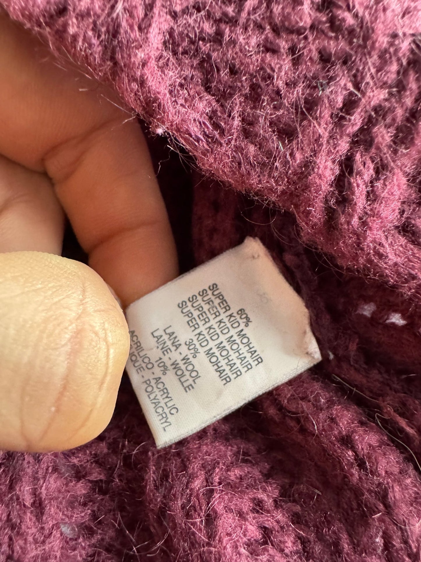 🧶 Cardigan Y2K Damă din Super Kid Mohair și Lână – aprox. M - anbracaminte