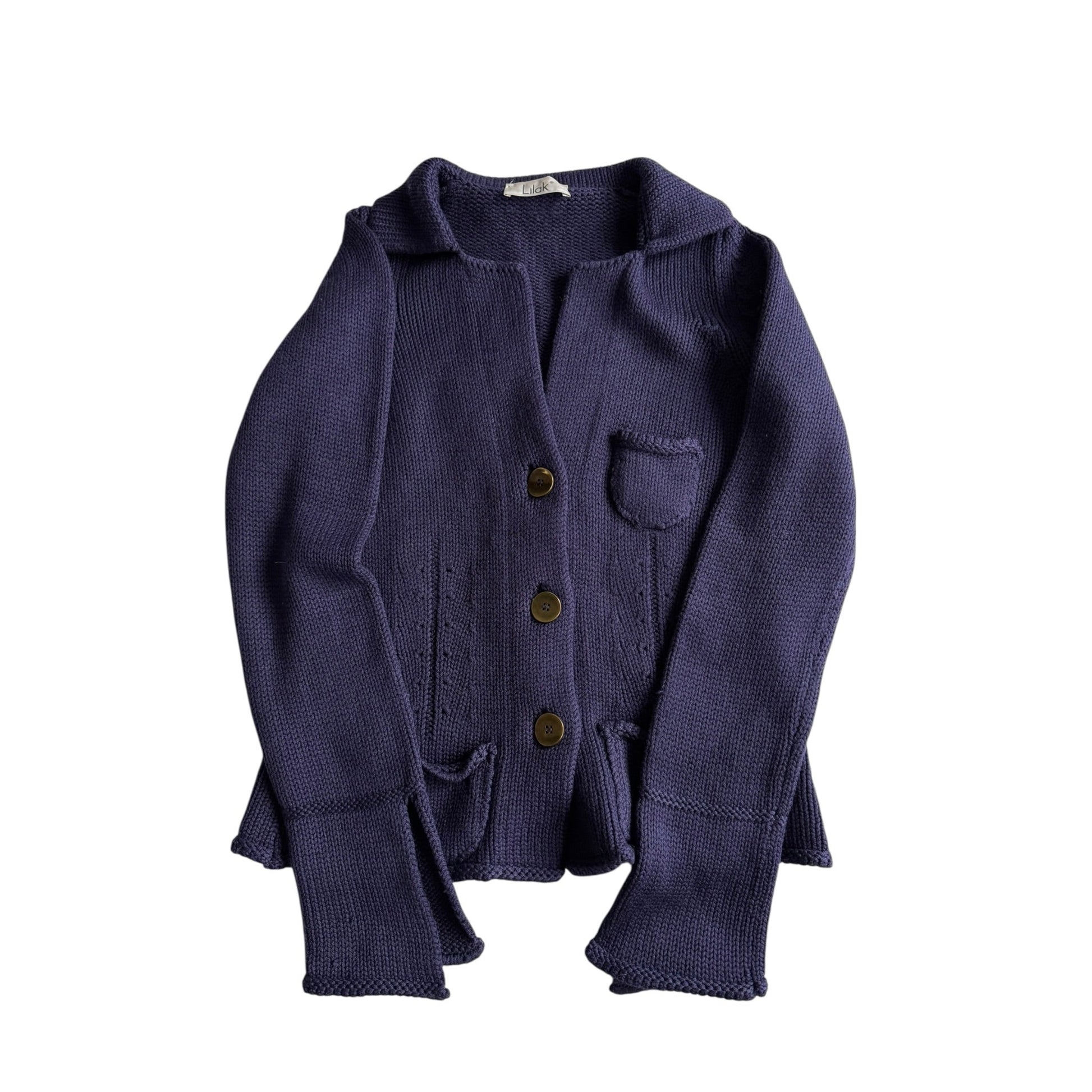 🙆‍♀️ Cardigan Y2K Damă Mov Închis din Lână Merino – aprox. S / M - anbracaminte
