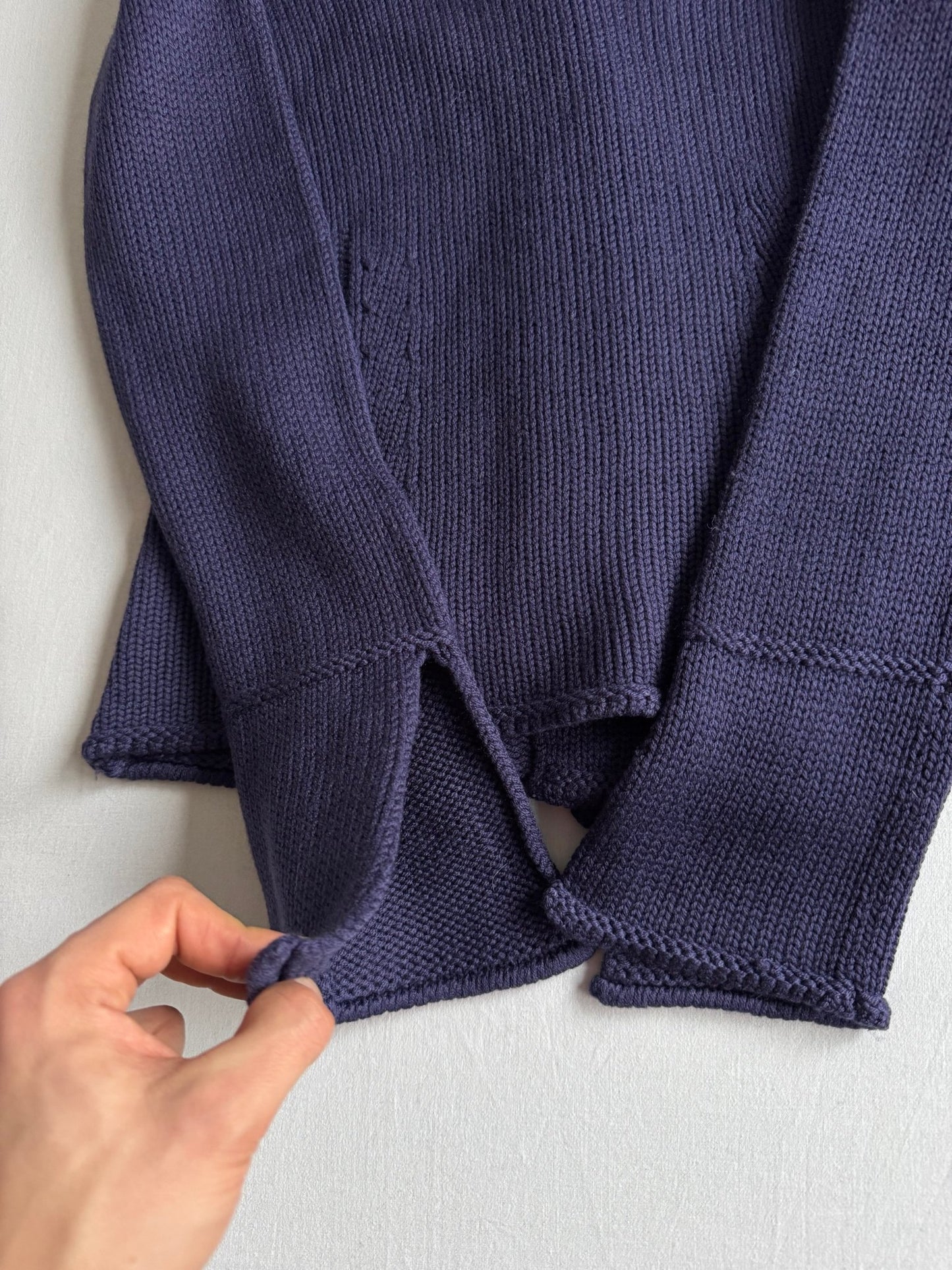 🙆‍♀️ Cardigan Y2K Damă Mov Închis din Lână Merino – aprox. S / M - anbracaminte