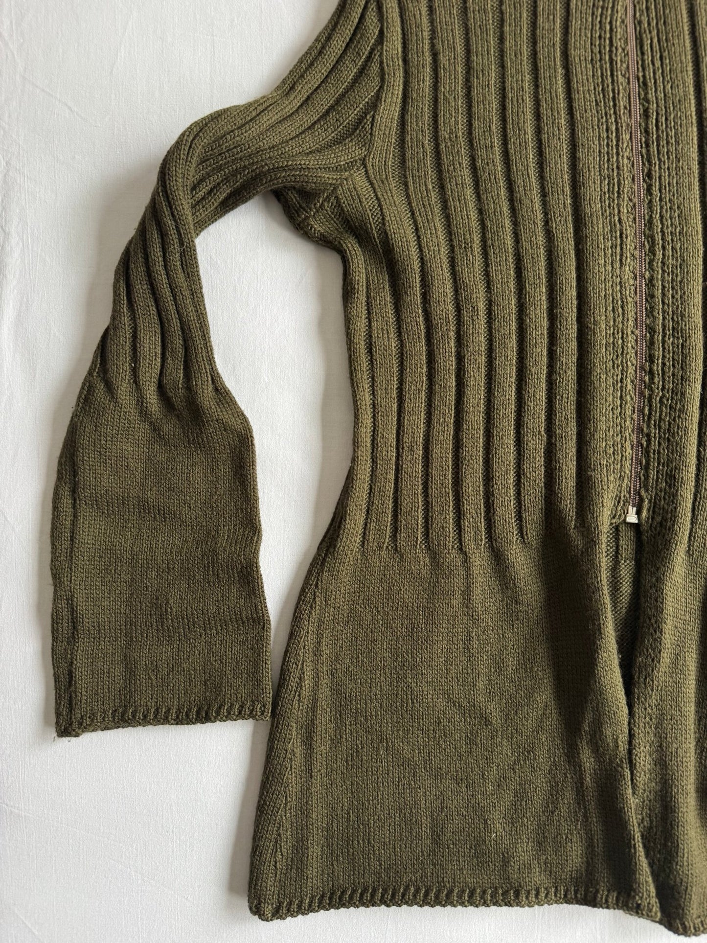 🧶 Cardigan Y2K Damă Pennyblack Verde Închis – M - anbracaminte