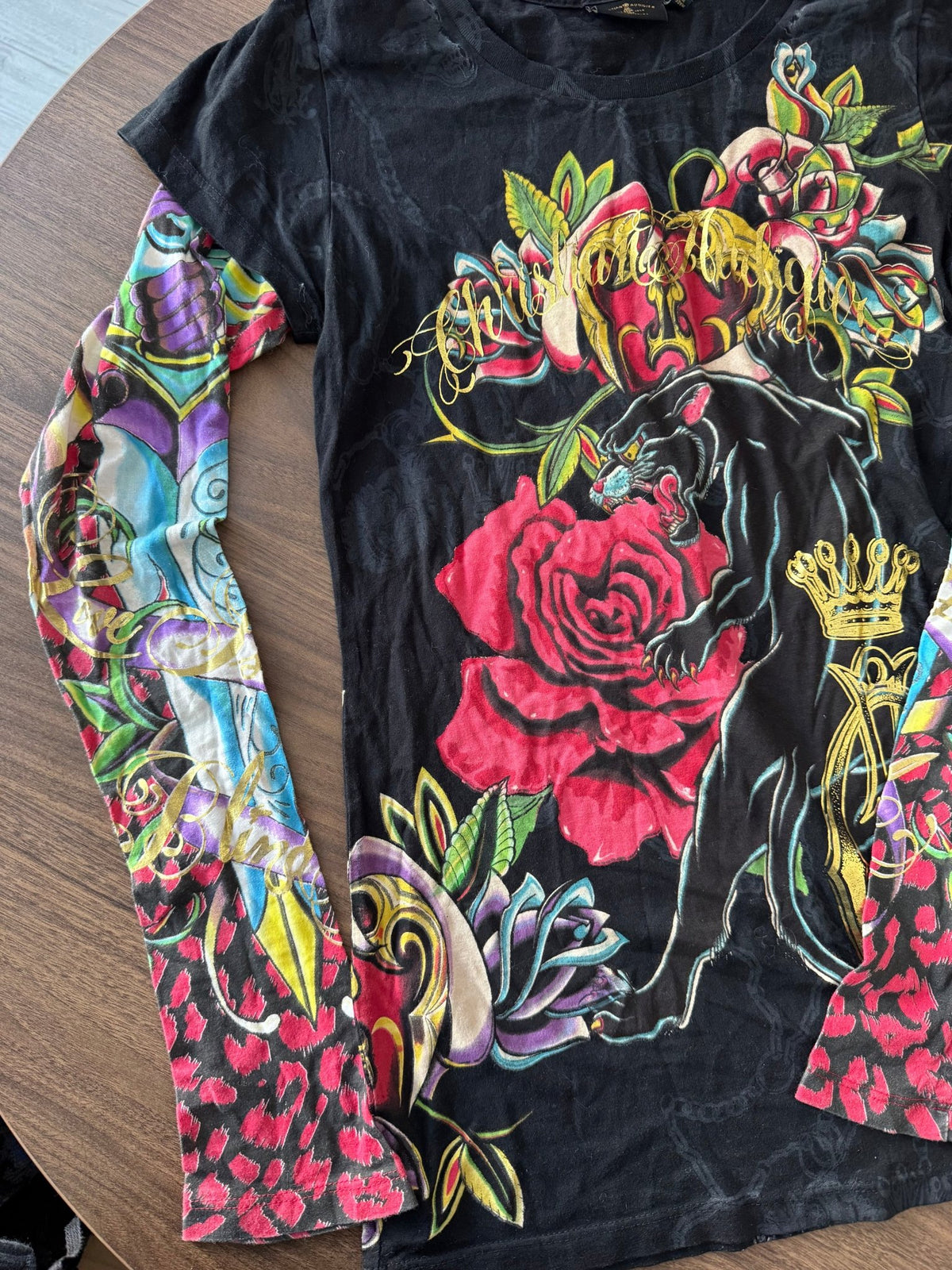Christian Audigier Top Y2K Femei | Printed | L - anbracaminte