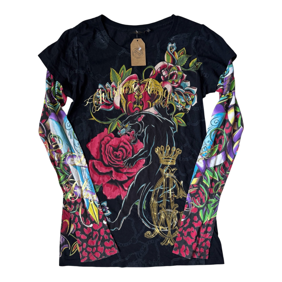 Christian Audigier Top Y2K Femei | Printed | L - anbracaminte