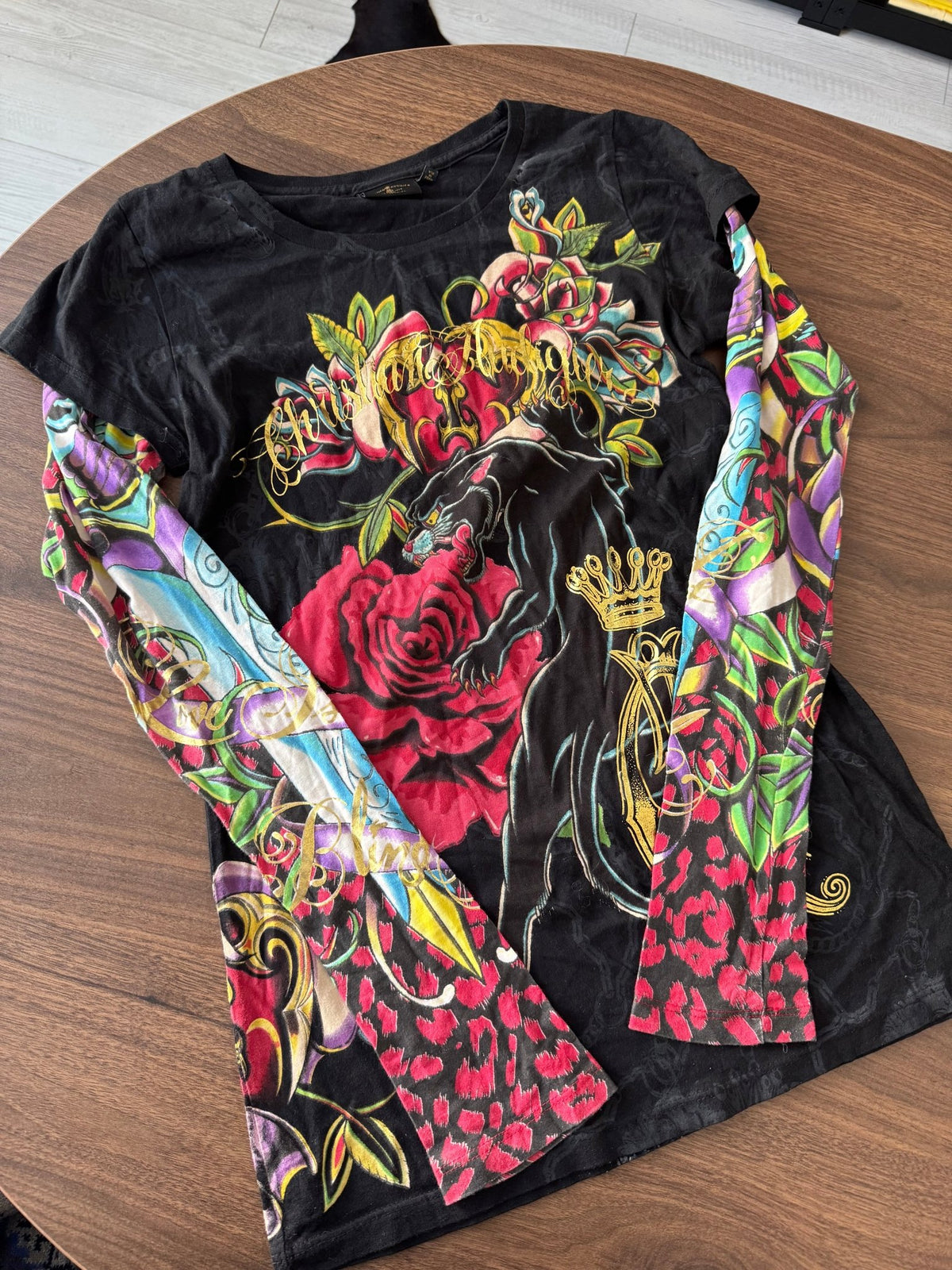 Christian Audigier Top Y2K Femei | Printed | L - anbracaminte