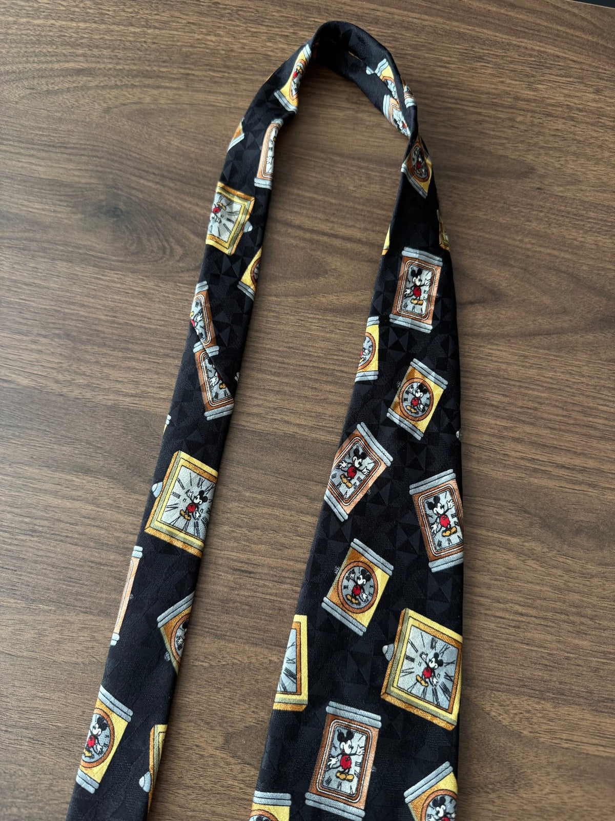 🖼️ Cravată Mickey Mouse Disney Printed Vintage | Mătase Naturală | Made in Italy - anbracaminte