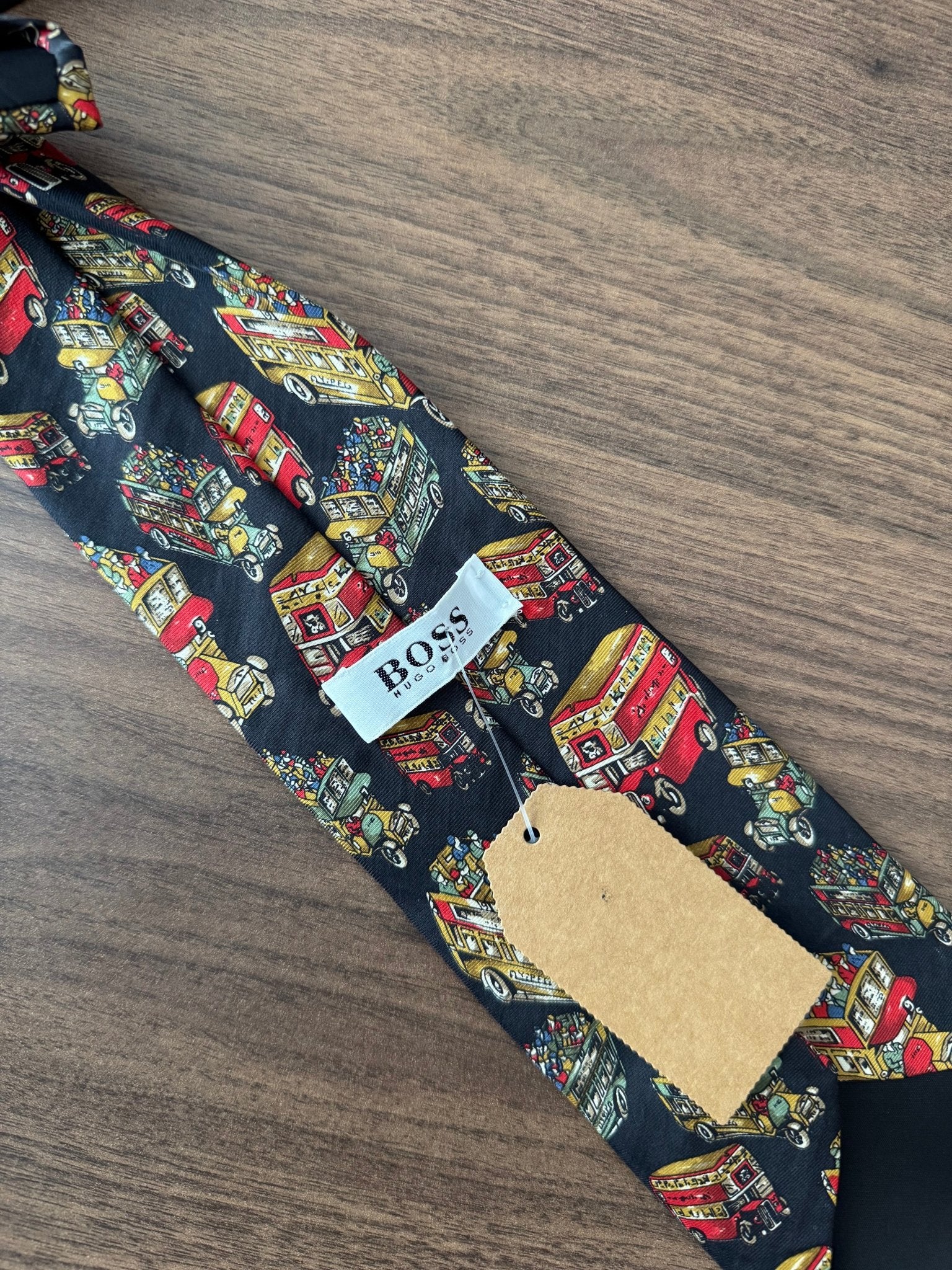 👔 Cravată Printed Hugo Boss Vintage | Mătase Naturală | Made in Italy - anbracaminte