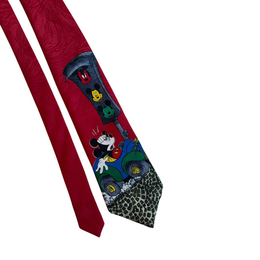 🐭 Cravată Vintage cu Print Mickey Mouse - anbracaminte