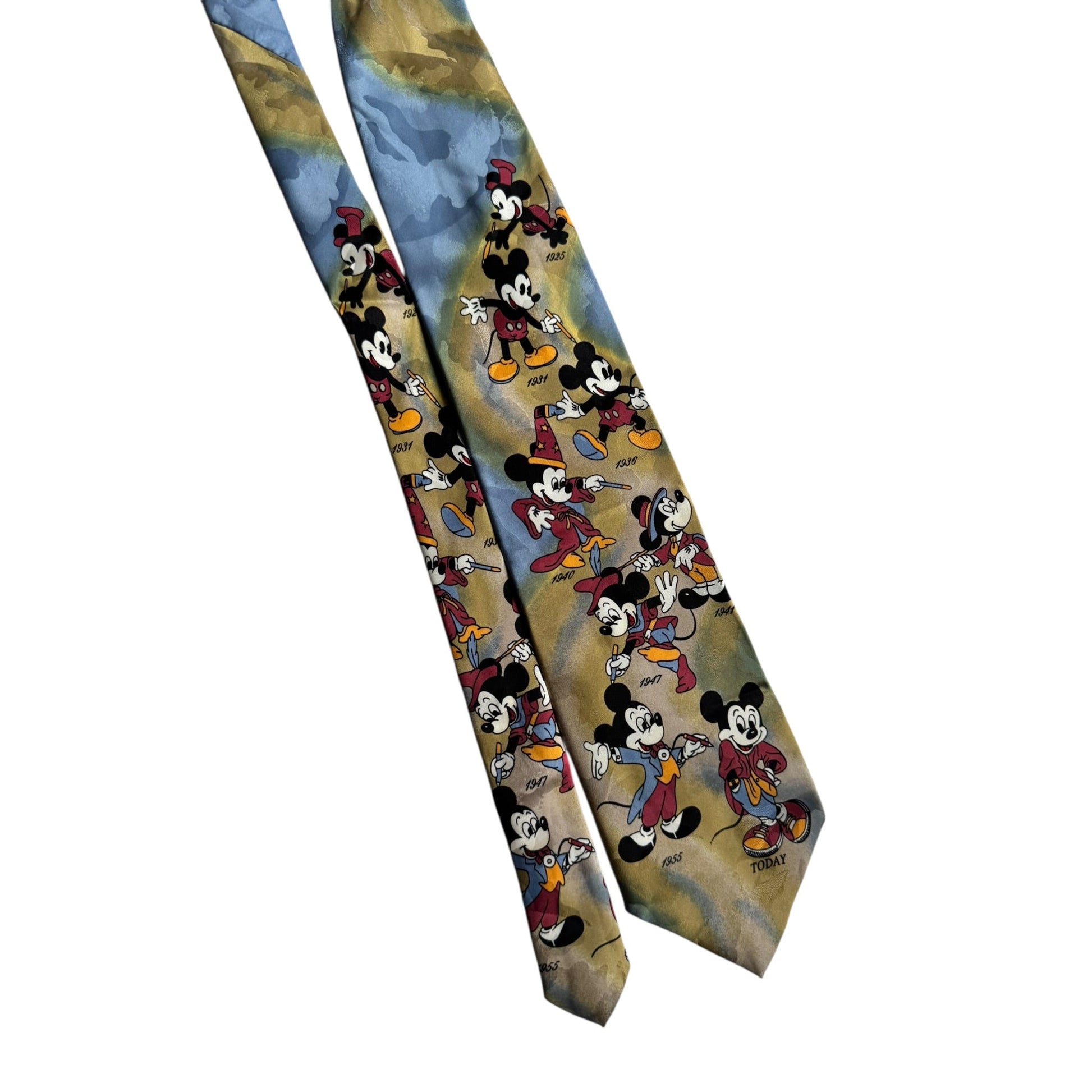 👔 Cravată Vintage din Mătase cu Graphic Mickey Mouse – Made in Italy - anbracaminte