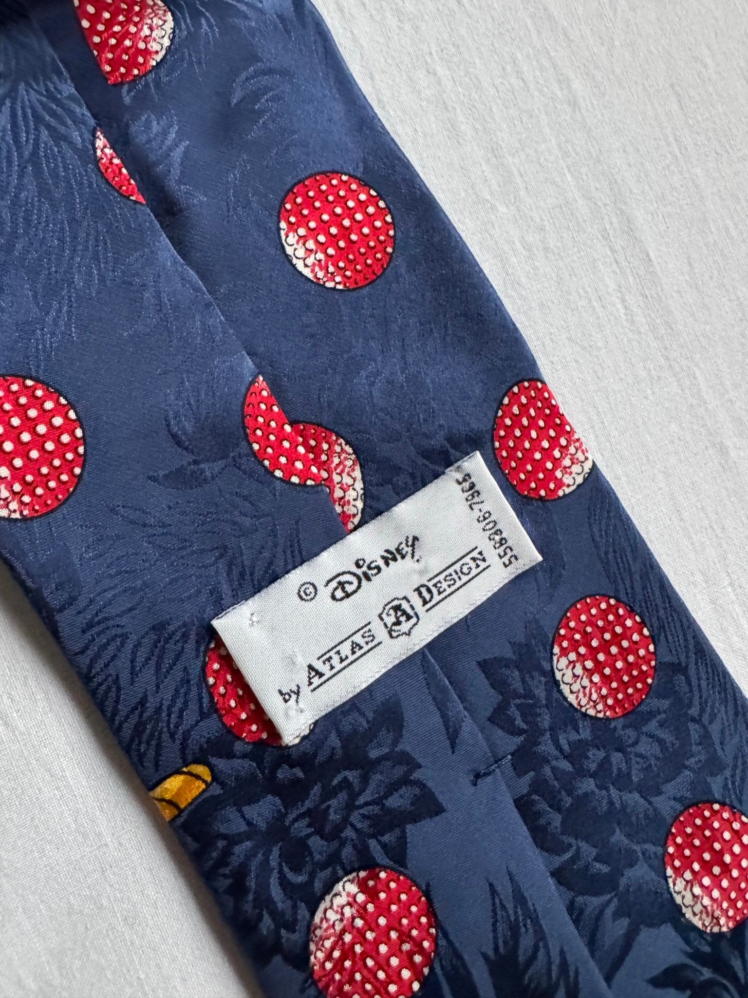 ⛳️ Cravată Vintage din Mătase cu Graphic Mickey Mouse – Made in Italy - anbracaminte