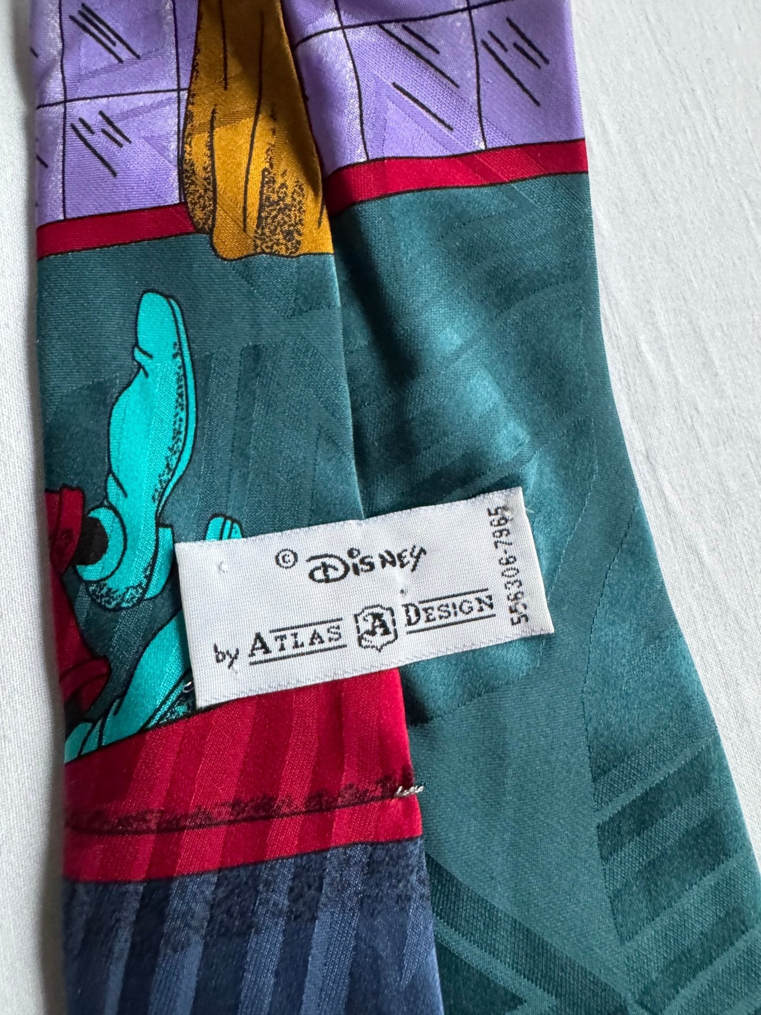 🐶 Cravată Vintage Disney din Mătase cu Print Goofy – Made in Italy - anbracaminte