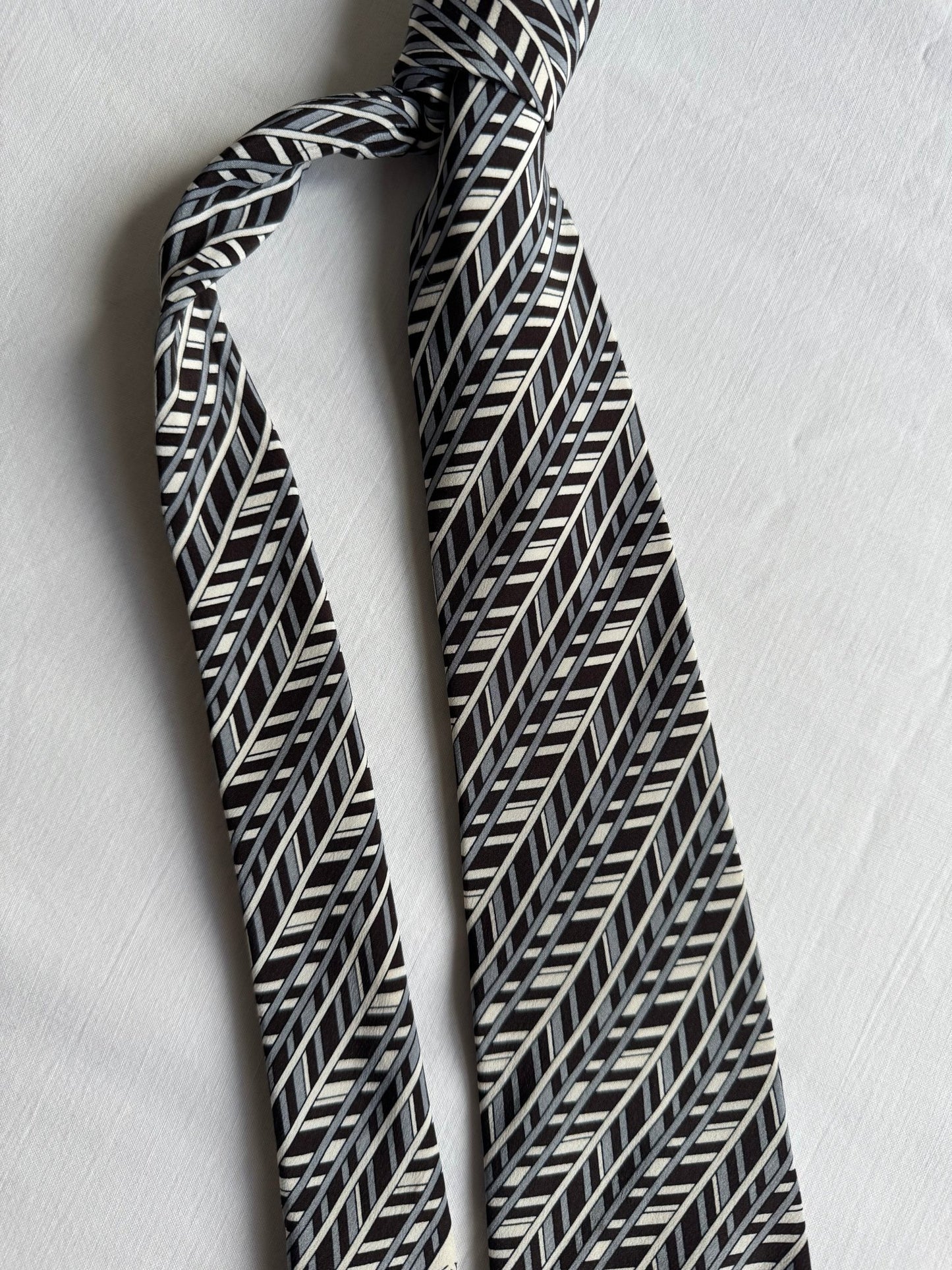 👔 Cravată Vintage Emilio Pucci din Mătase cu Print – Made in Italy - anbracaminte