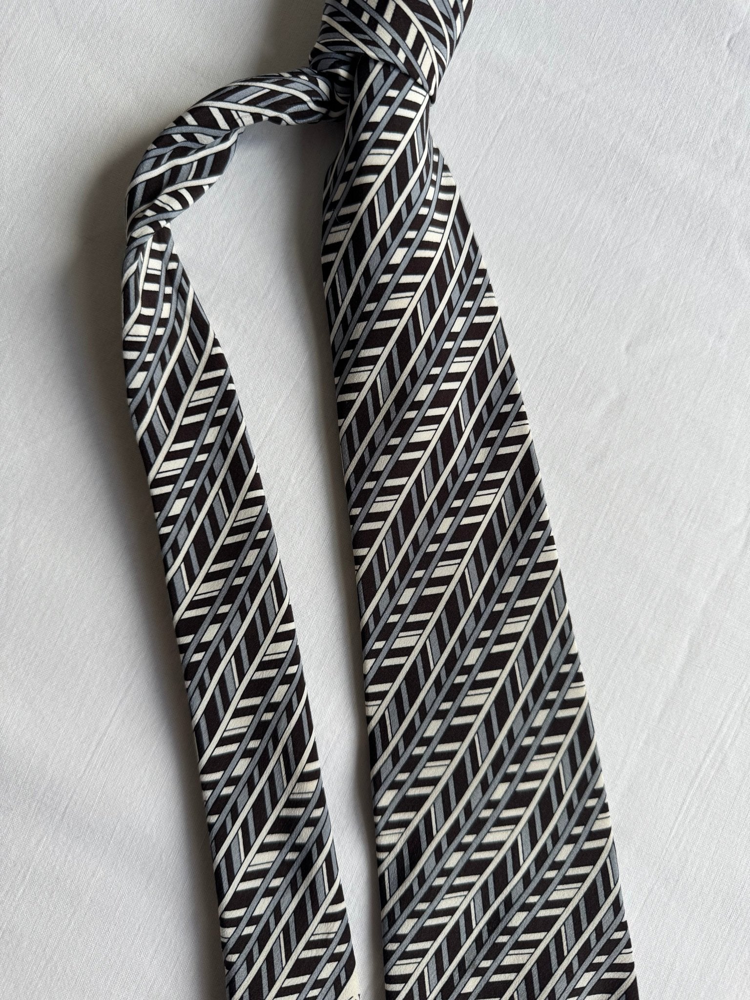 👔 Cravată Vintage Emilio Pucci din Mătase cu Print – Made in Italy - anbracaminte