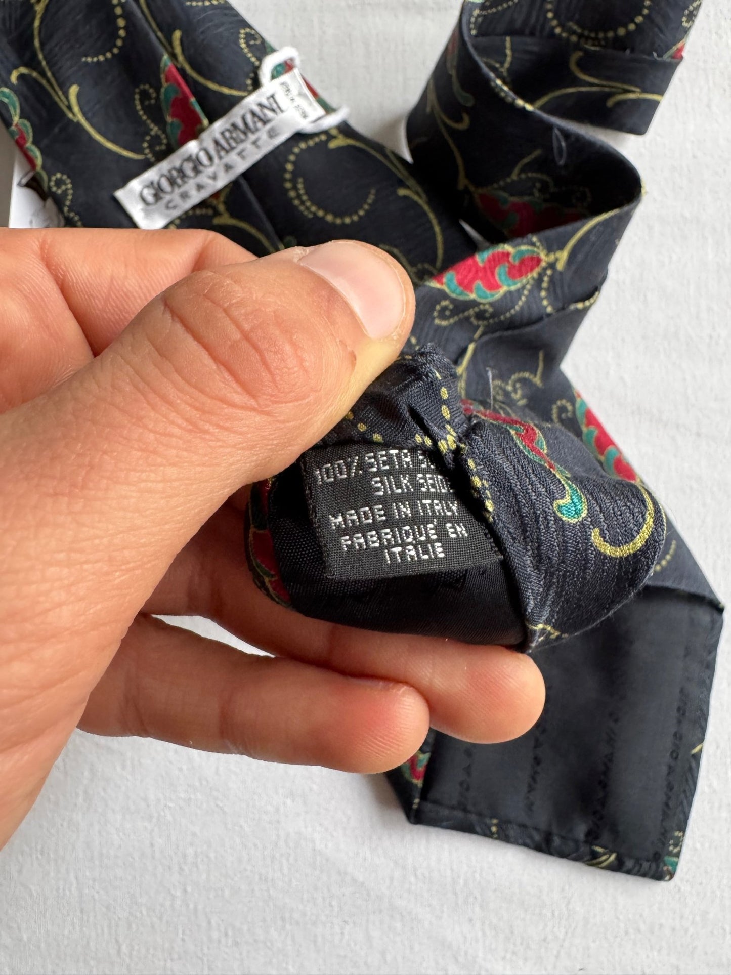 👔 Cravată Vintage Giorgio Armani din Mătase - anbracaminte