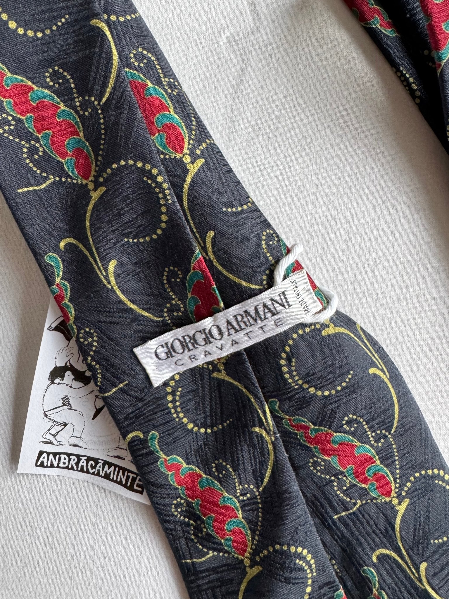👔 Cravată Vintage Giorgio Armani din Mătase - anbracaminte