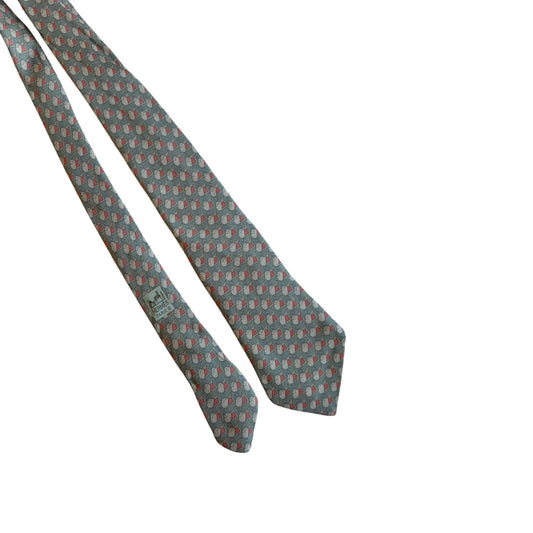👔 Cravată Vintage Hermès din Mătase cu Print – Made in France - anbracaminte