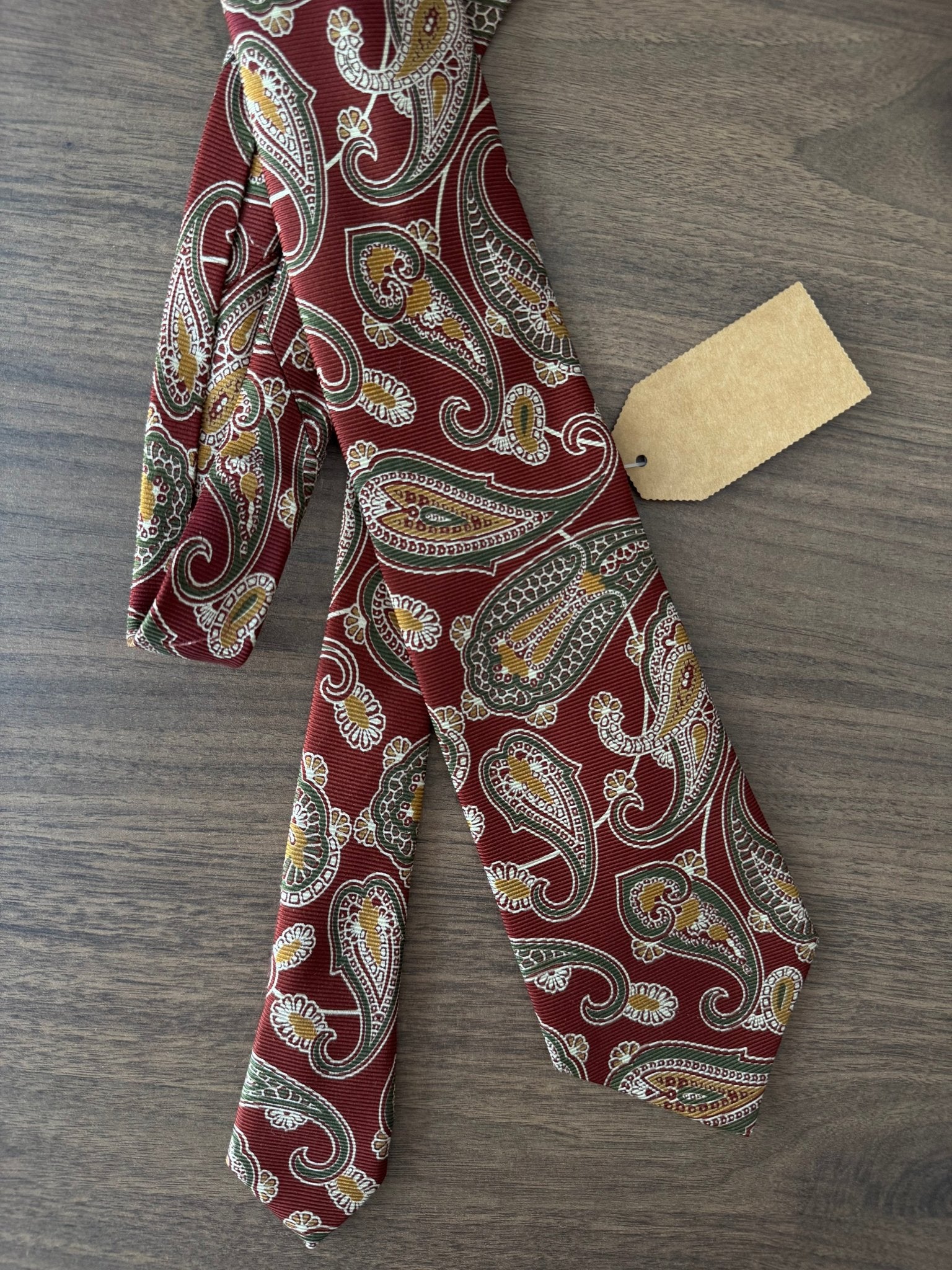 👔 Cravată Vintage Hugo Boss din Mătase cu Print Paisley – Made in Italy - anbracaminte