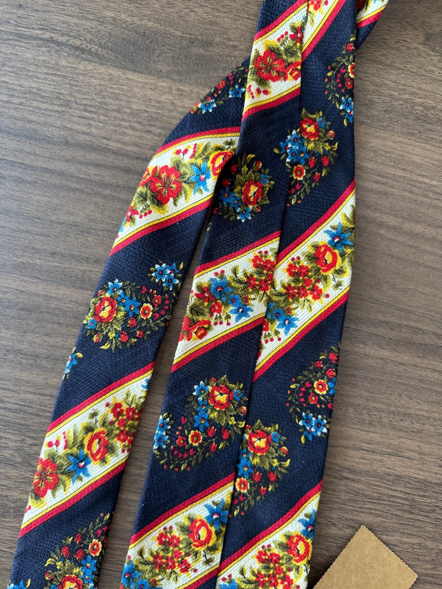 👔 Cravată Vintage Kenzo din Mătase cu Print Floral – Made in Italy - anbracaminte