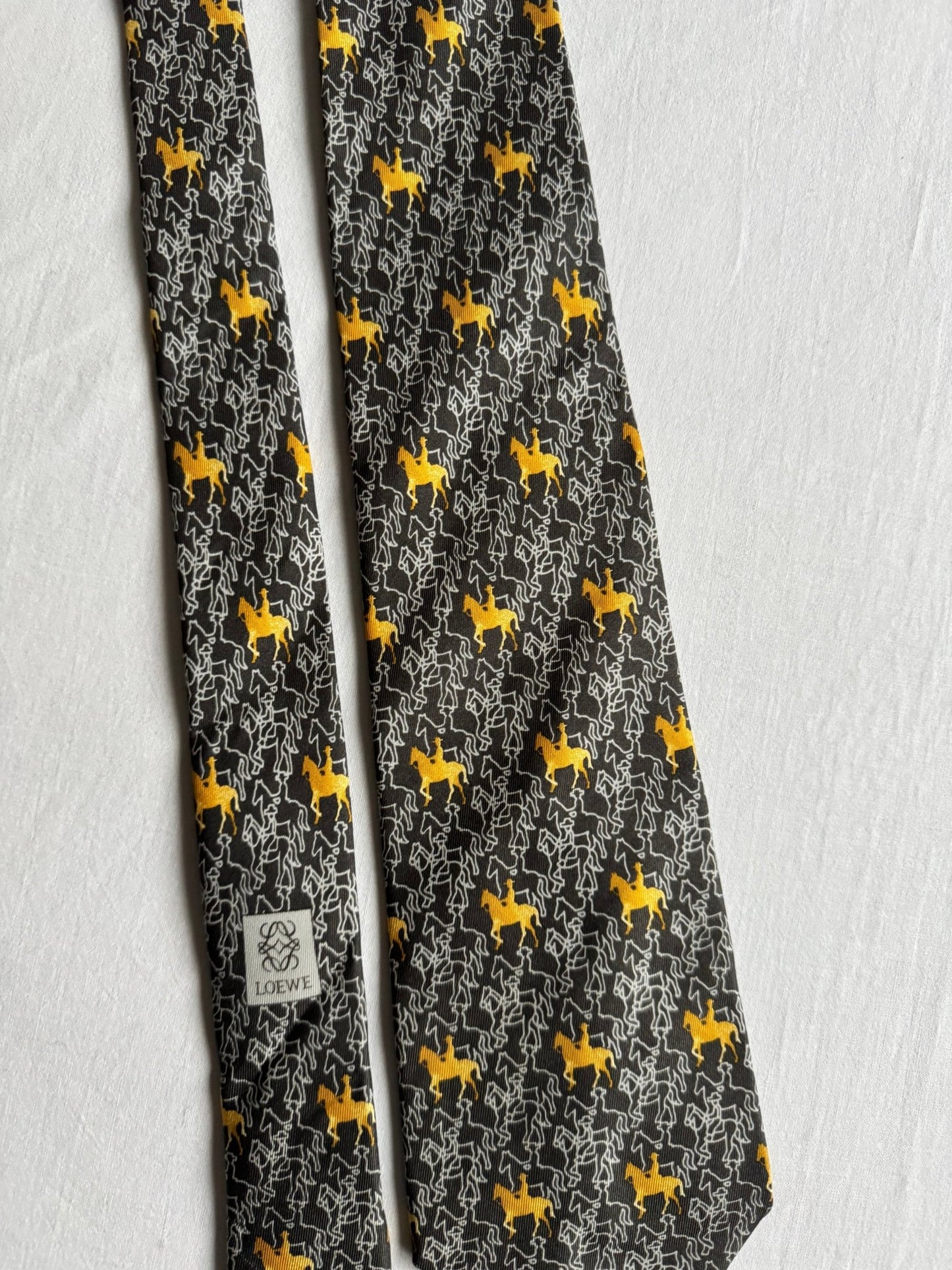 👔 Cravată Vintage Loewe din Mătase – Made in Spain - anbracaminte